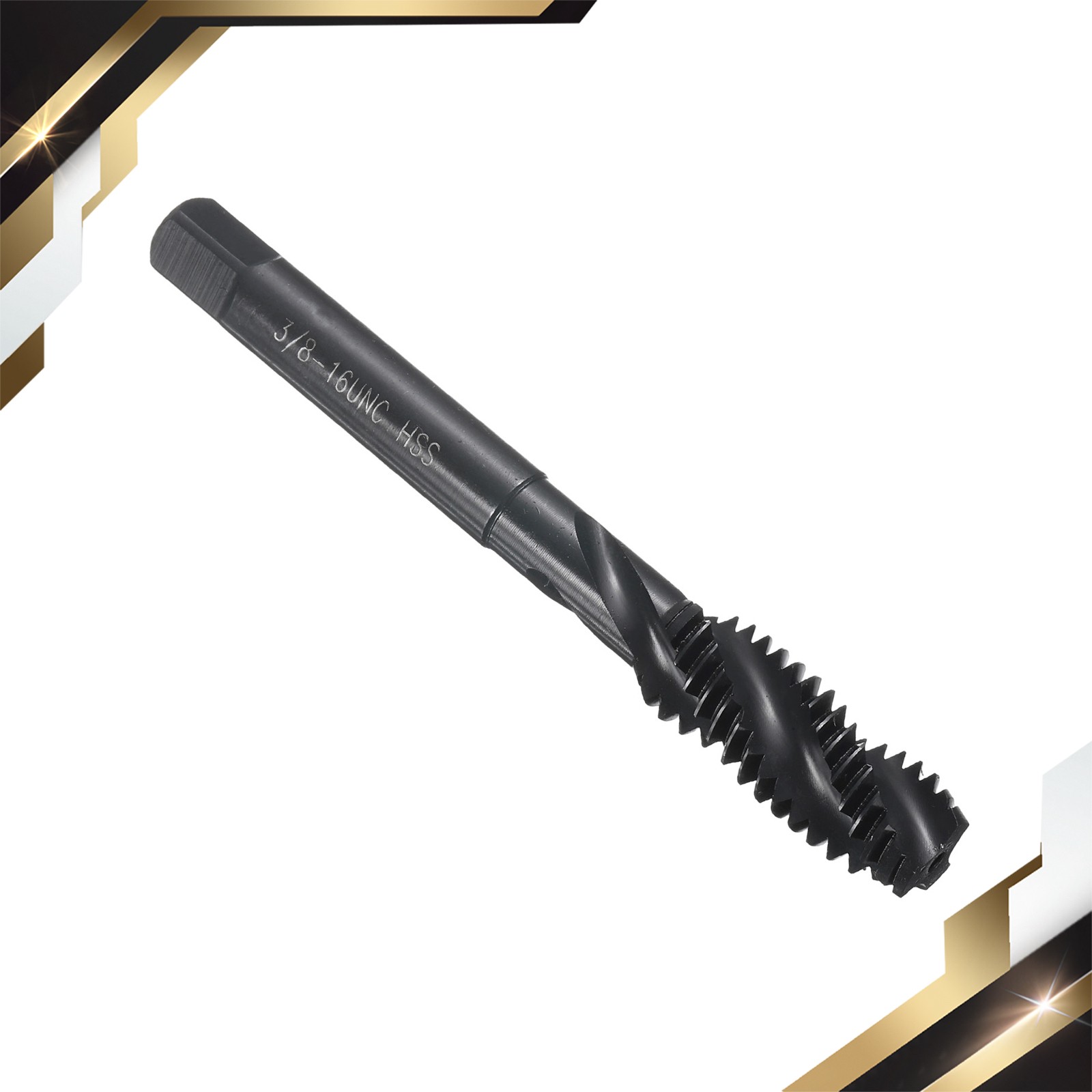 Spiral Flute Thread Tap 3/8-16 UNC Machine Taps High Speed Steel Nitrided Coated