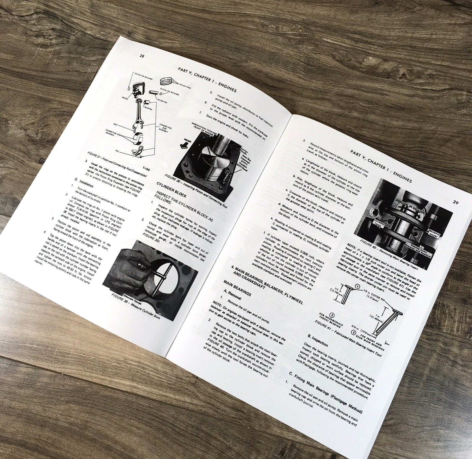 Ford 134 172 192 Cid Industrial Engine Service Manual Repair Shop Printed Book