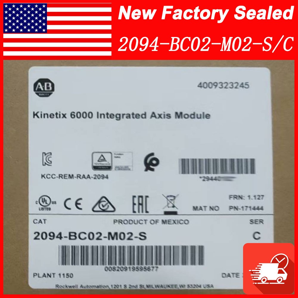 ~ Allen Bradley 2094-BC02-M02-S Kinetix 6000 15kW/15A Axis Module US Free Tax