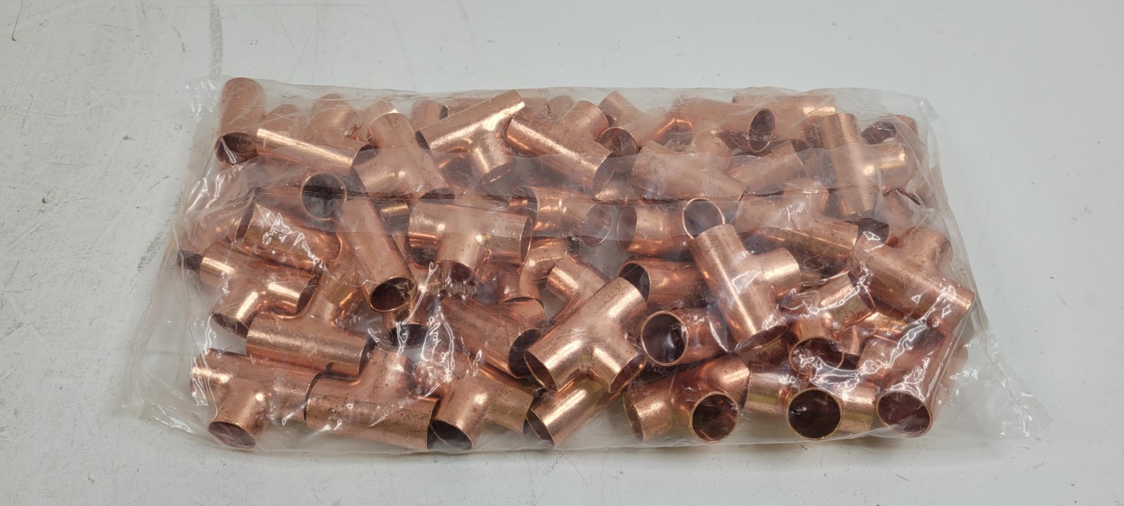 (50 PACK) Nibco 9097200 611 1/2″ x 1/2″ x 1/2″ Copper Solder Cup Tee Fitting NEW