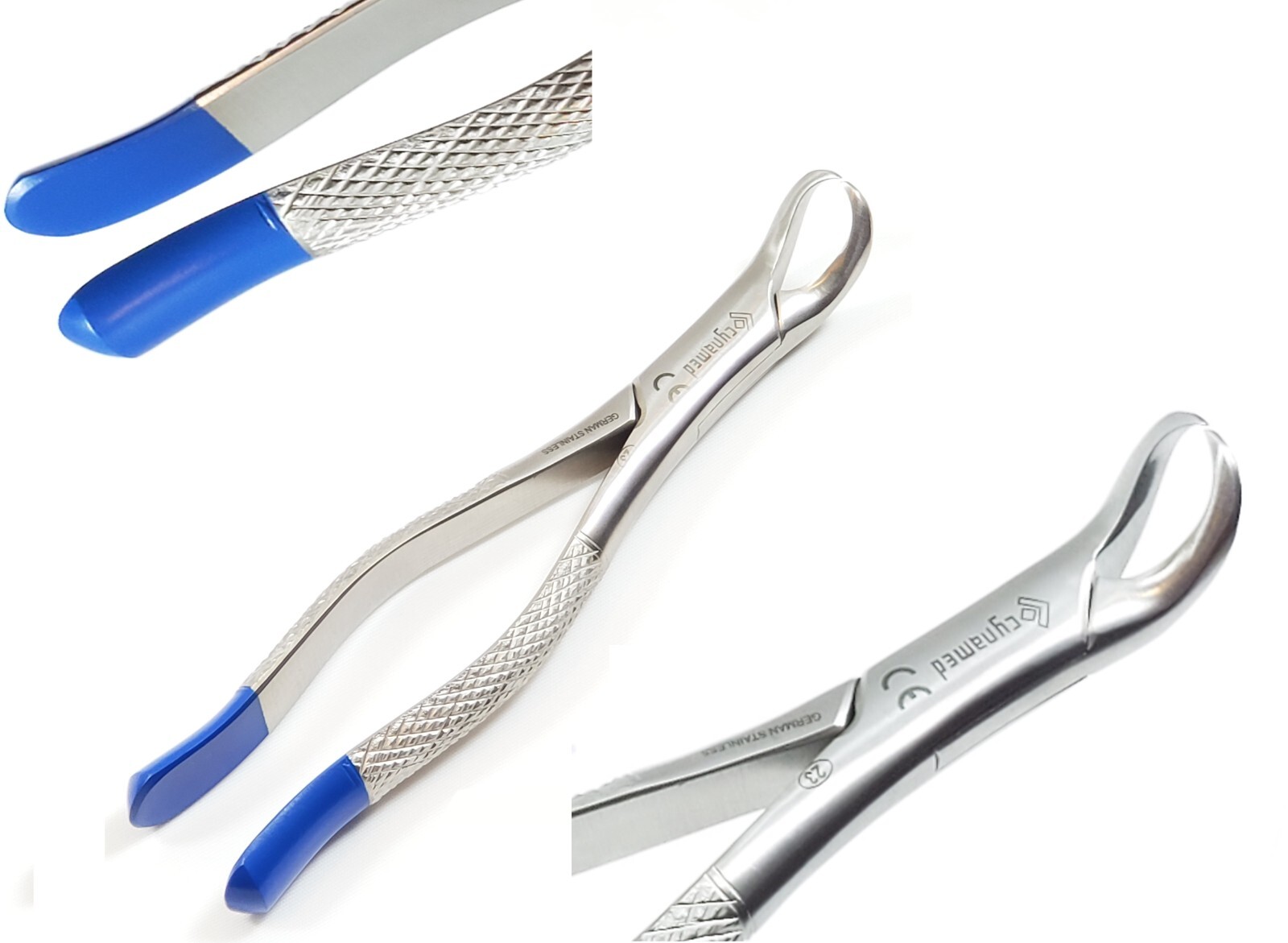 DENTAL TOOTH EXTRACTING FORCEPS #23 COW HORN LOWER MOLAR(GERMAN STAINLESS STEEL)