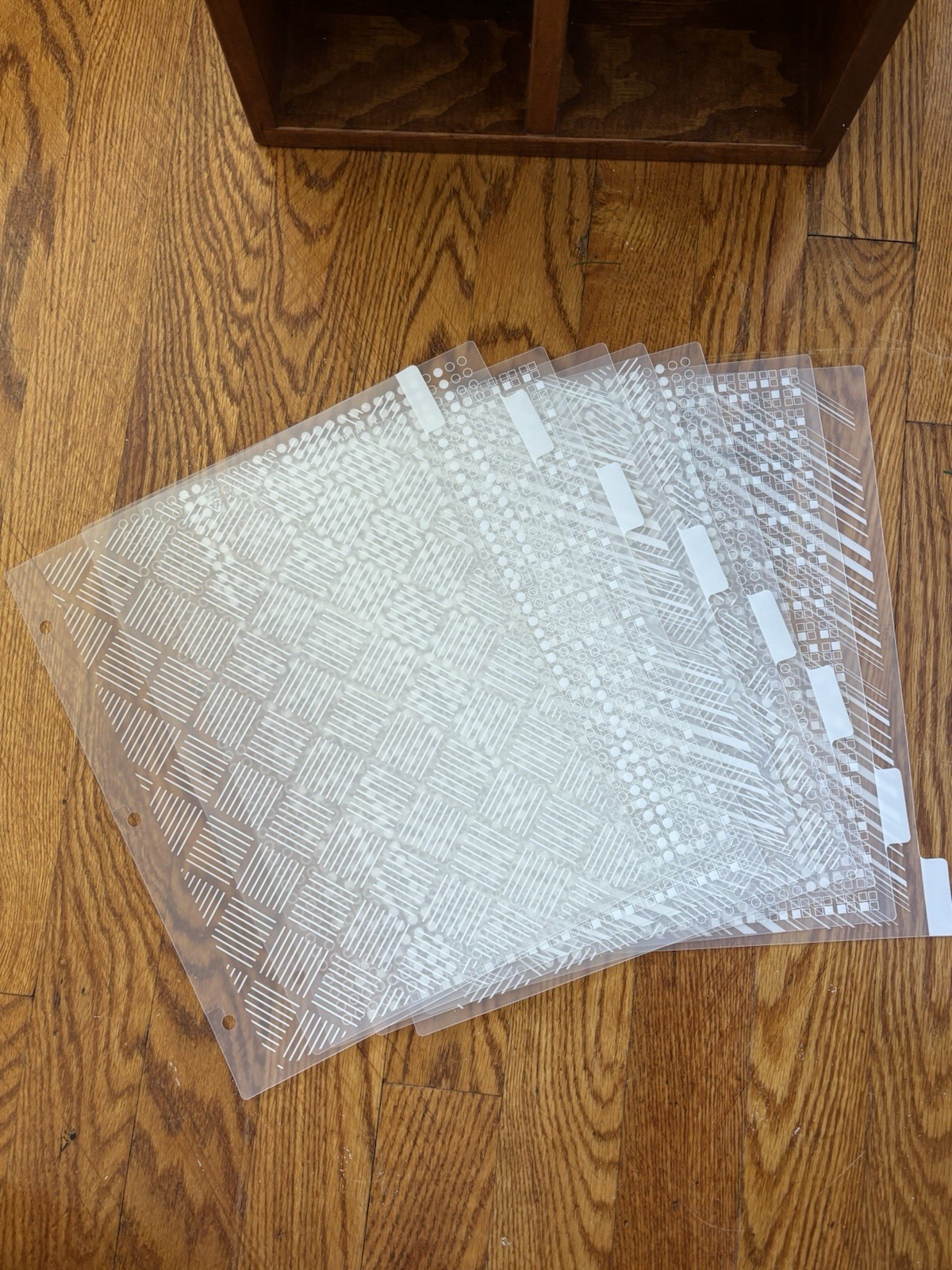 3-Ring Binder Index Dividers 8.5 x 11 Plastic Easy Out Clear Graphic Designs