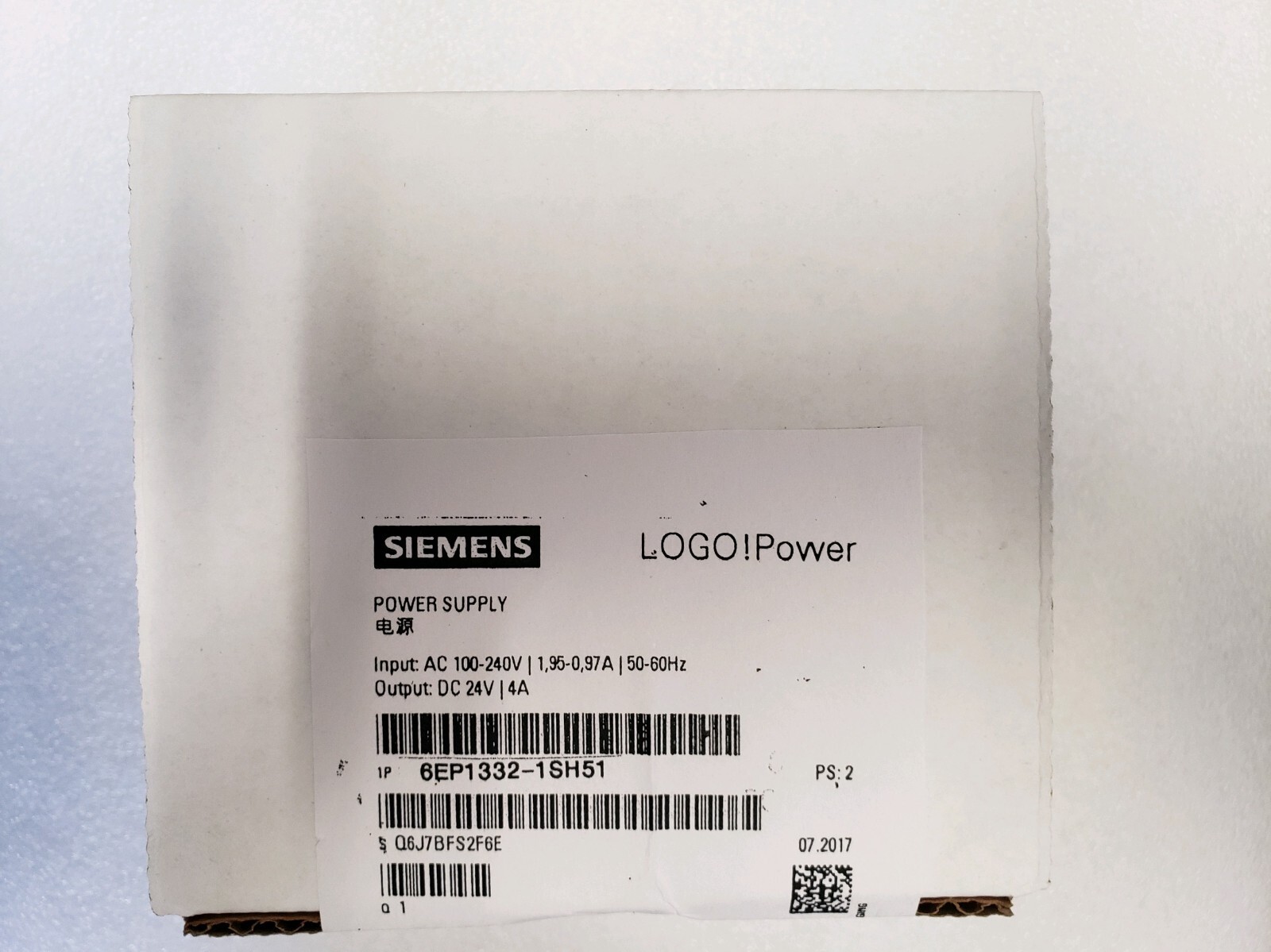 GENUINE SIEMENS POWER SUPPLY # 6EP1332-1SH51 / SCHINDLER # 6996C11H05