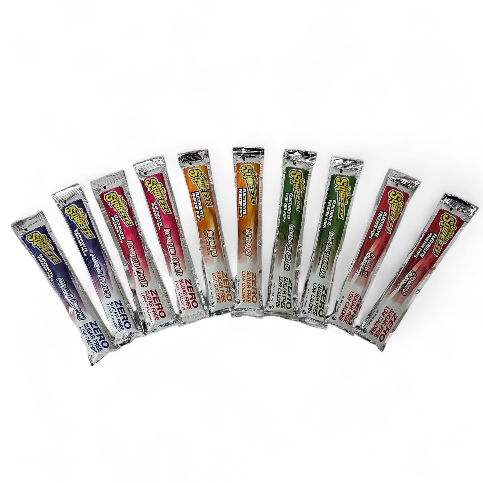 Sqwincher Zero Assorted Flavor Freezer Pop, 3 oz. Yield Per Unit, 150/Case