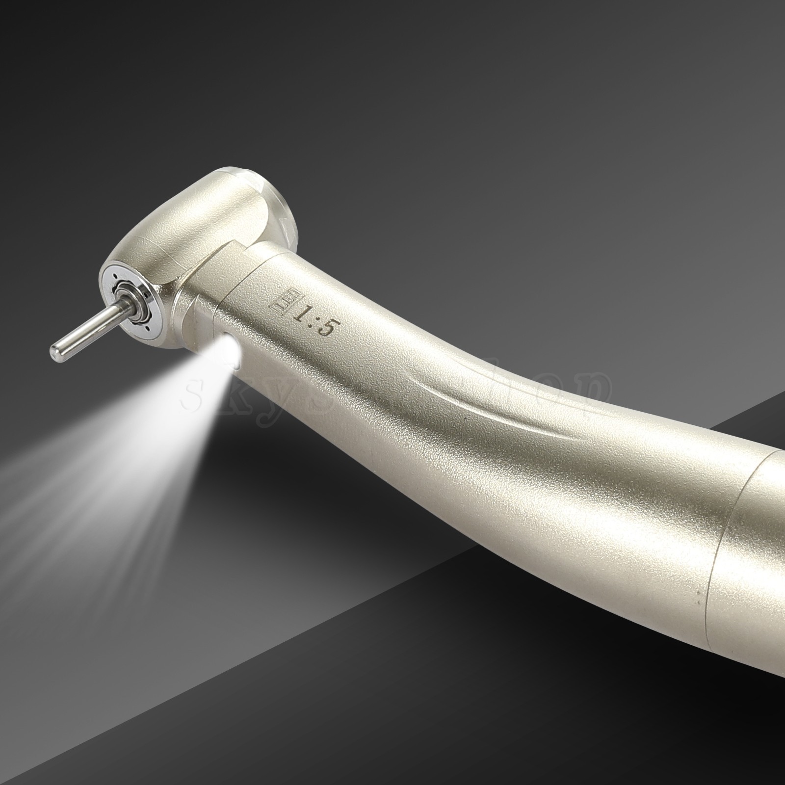 Dental 1:5 LED Fiber Optic Electric Handpiece Contra Angle / Cartridge Turbine