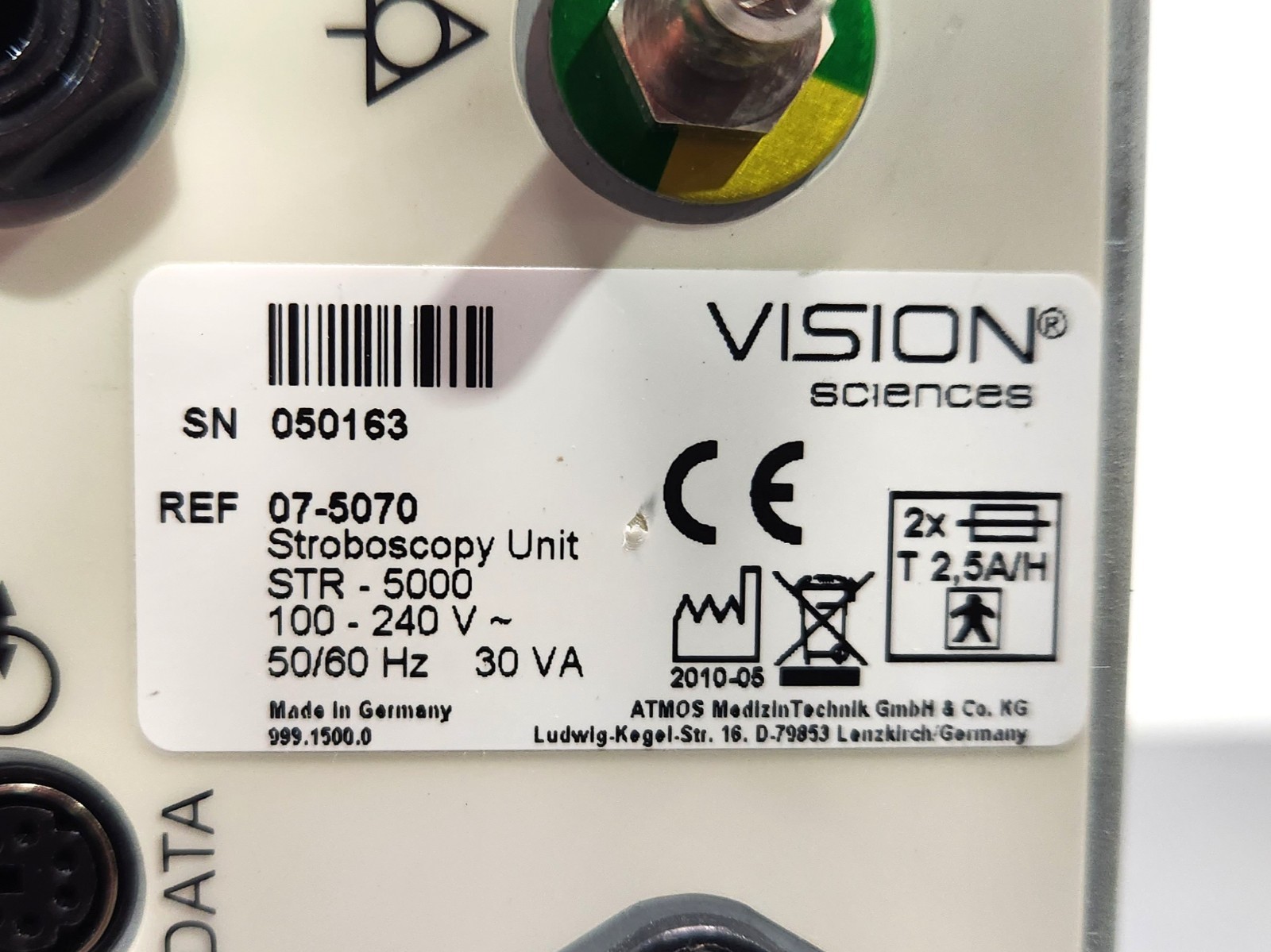 Mixed lot of 2 Stroboscopy STR-5000 Stroboscopic Light Source Power Tested