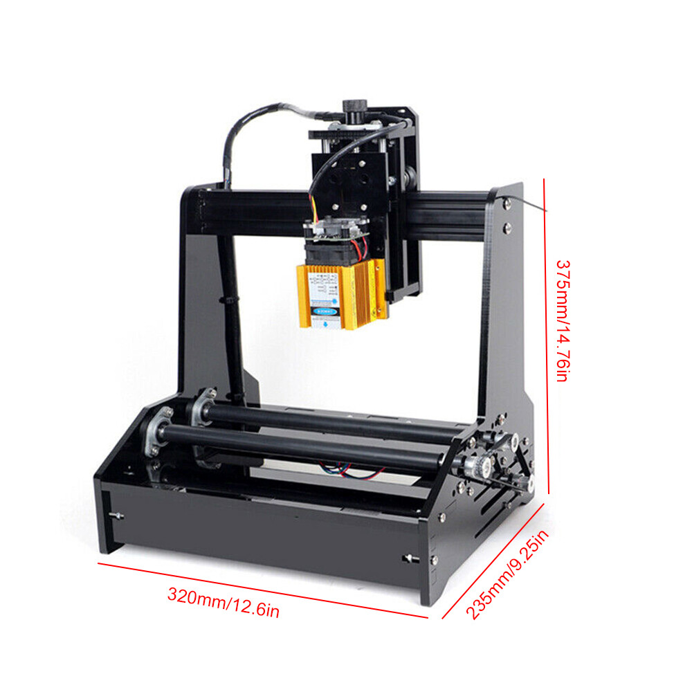 15W Cylindrical Laser Engraving Machine Desktop Metal Engraver Printing Portable