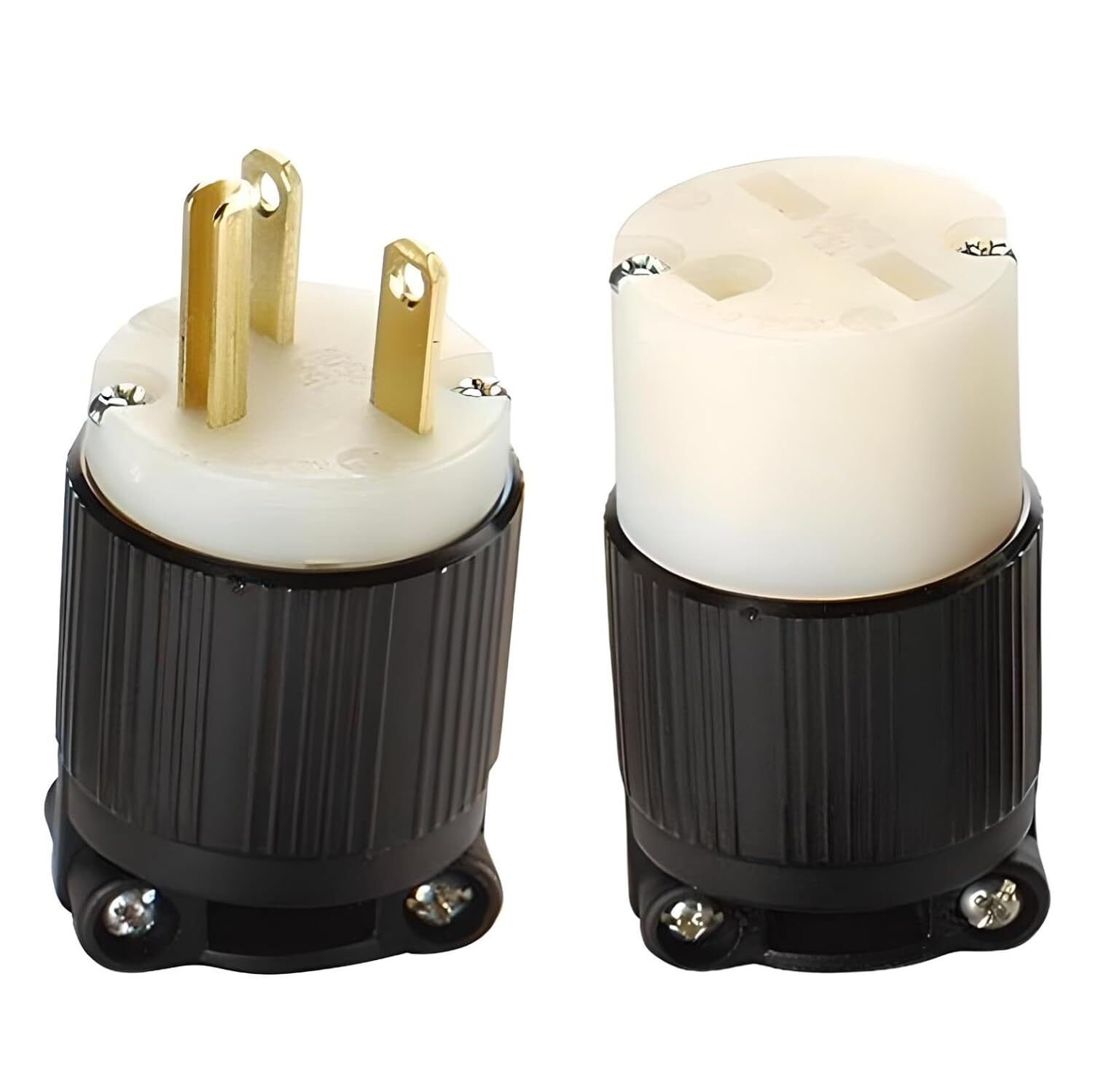 NEMA 6-15 Locking Plug and Connector Set | 250V, 15A, 2 Pole 3 Wire | cUL Listed