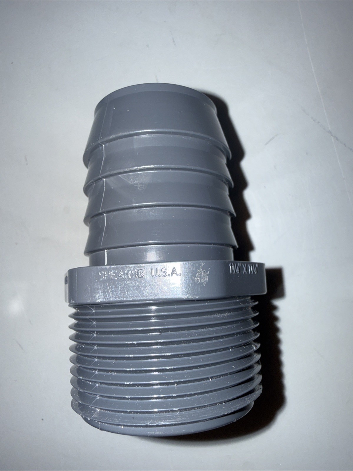 Lot of 6 Spears 1436-012 PVC Insert Adapter 1-1/4” Barb x 1-1/4” MNPT Sch 40