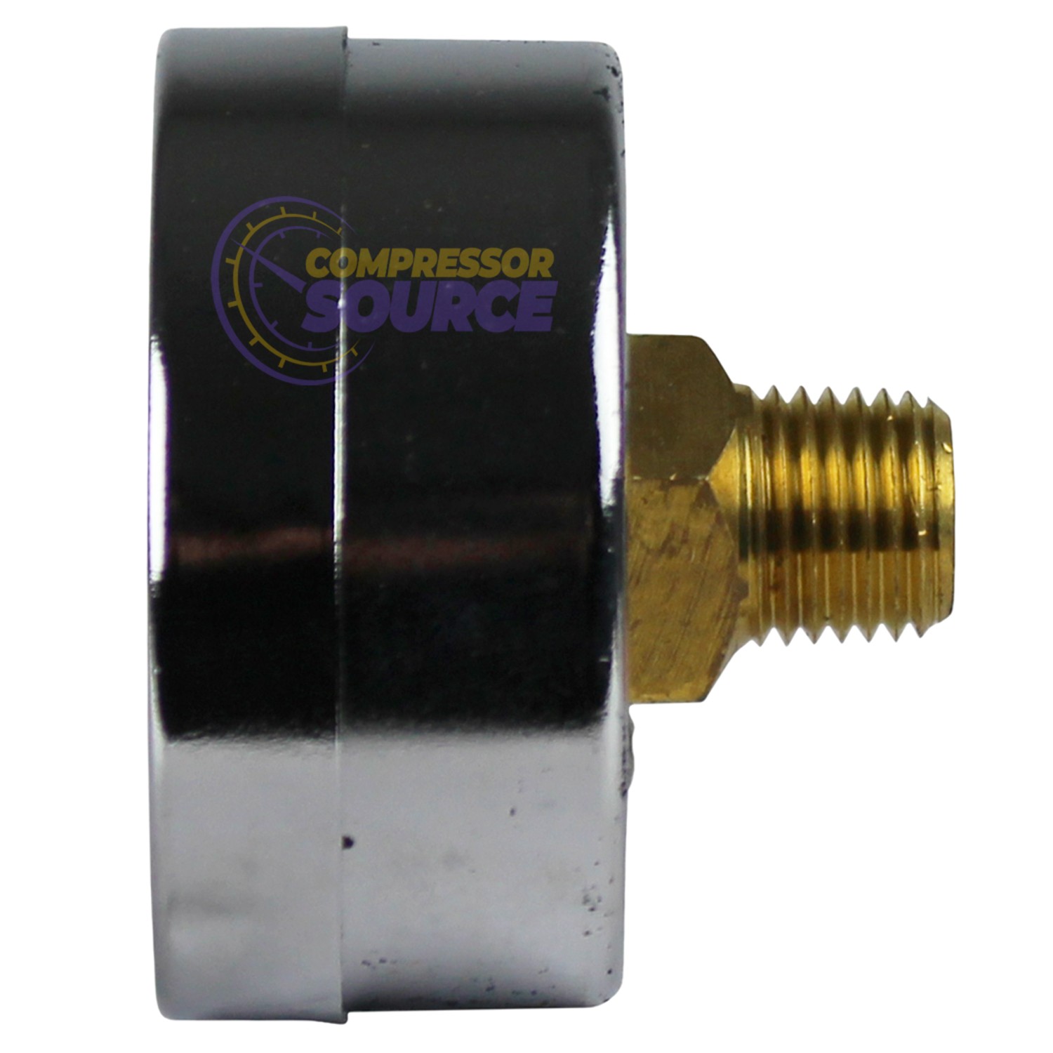 Air Compressor Pressure Hydraulic Gauge 2″ Face Back Mount 1/4″ NPT 0-200 PSI