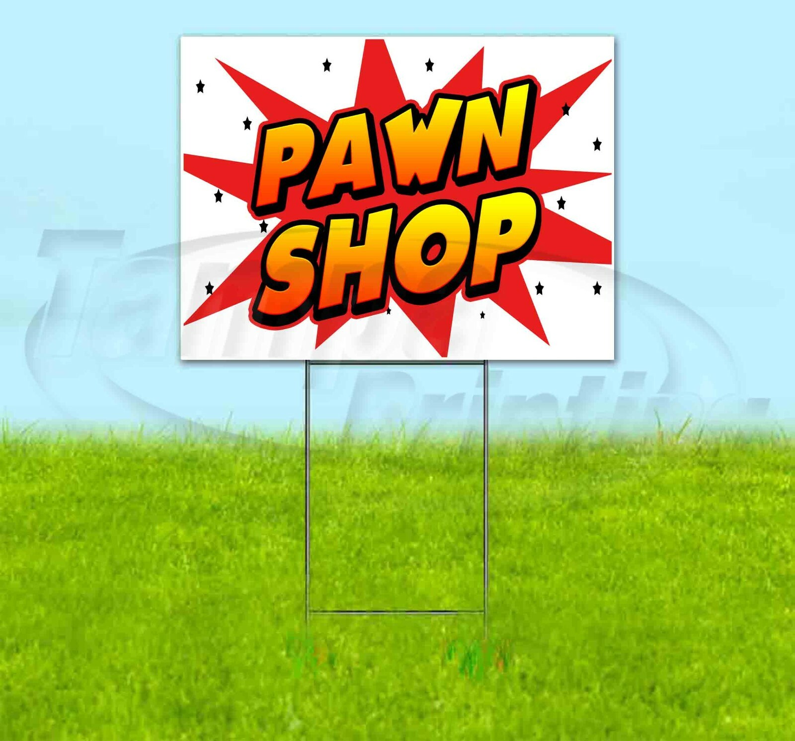 PAWN SHOP 18×24 Yard Sign Corrugated Plastic Bandit Lawn Business USA