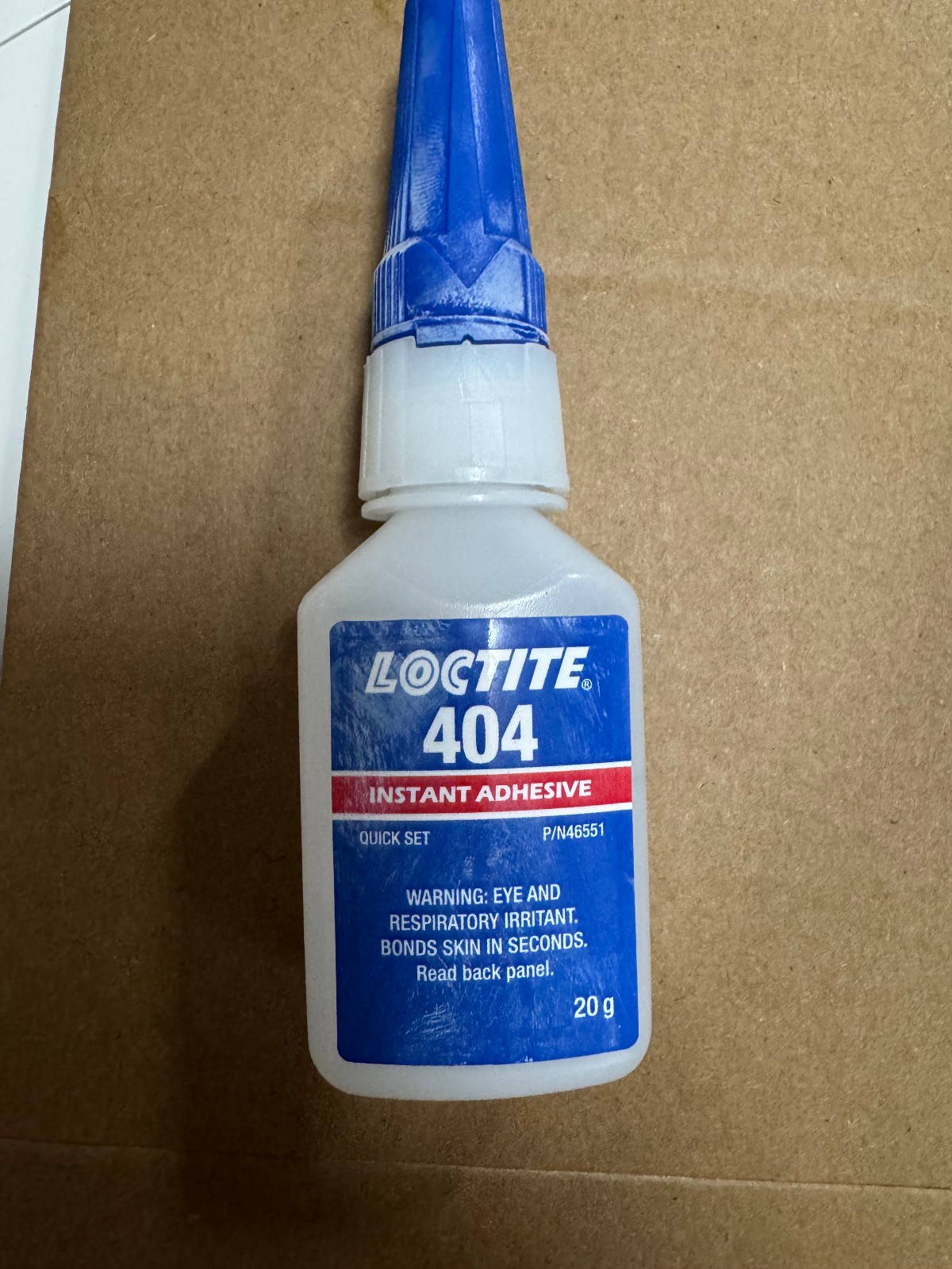 Loctite 404 Industrial Instant Adhesive Super Glue 20g / .70oz