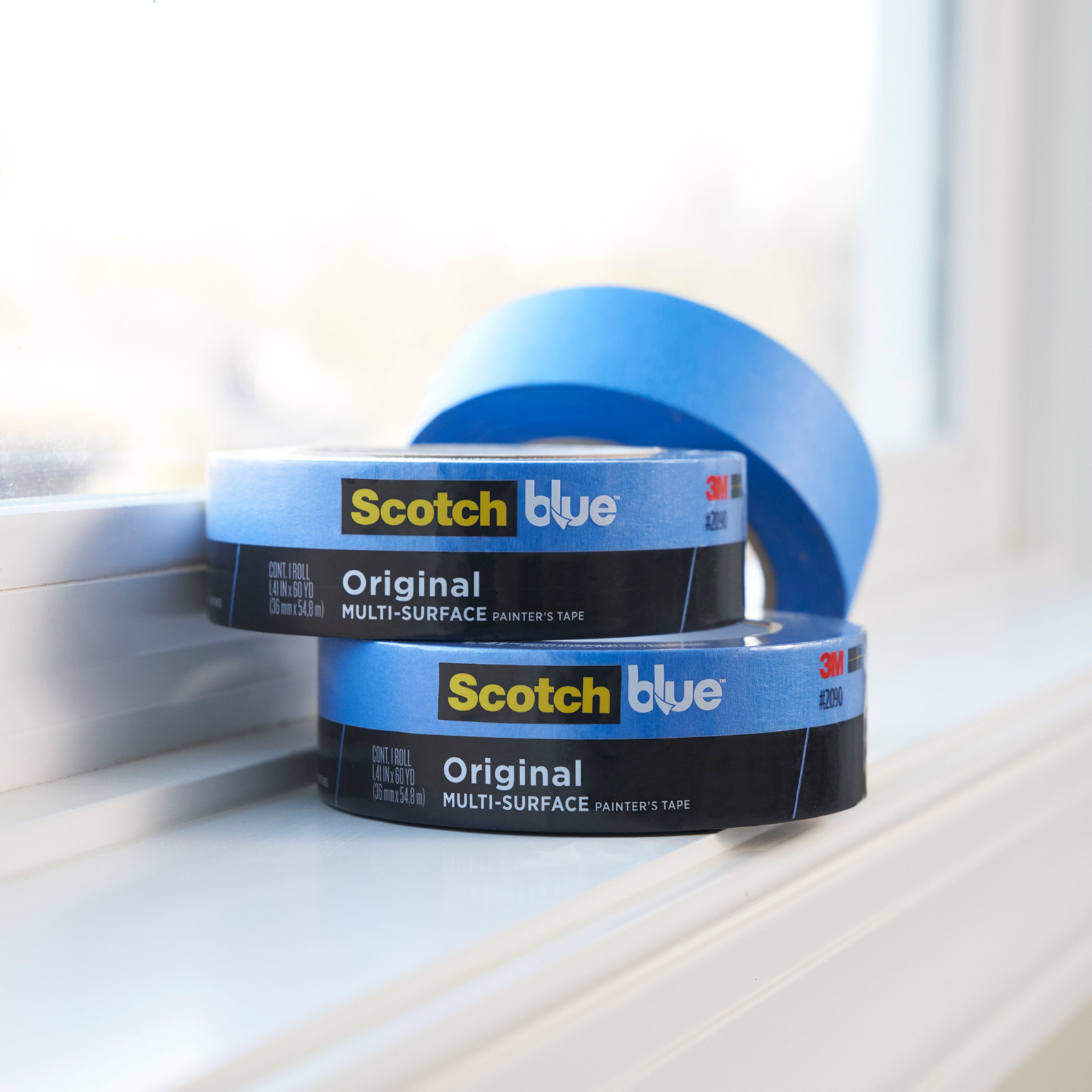 ScotchBlue Original Painter’s Tape (2090): 2 in. x 60 yds. (Blue) [12-pack]