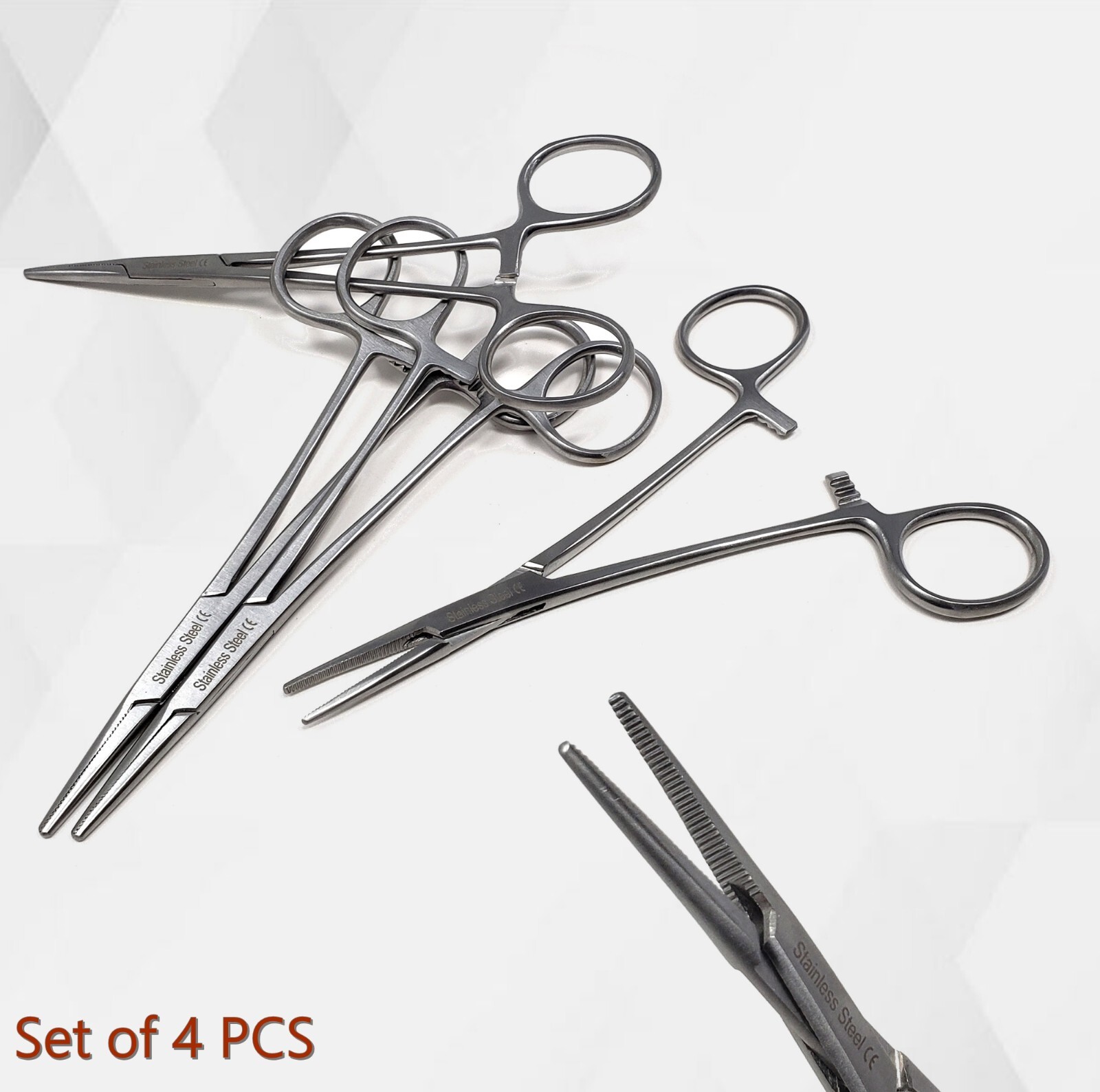 4x Dental Locking Forceps STR Hemostat Surgical Vet 5″ Quality Instruments CE