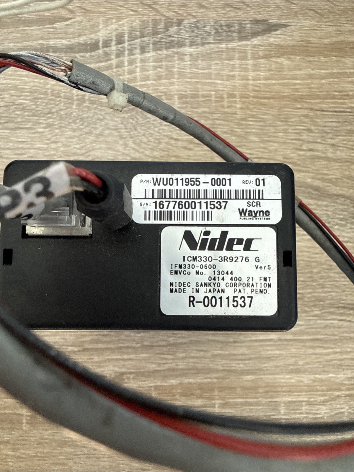 Nidec Sankyo ICM330 Wayne WU011955-0001 Secure Card Reader READ!!