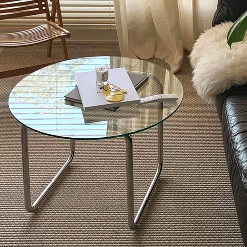 27.95 Inch Round Tempered Clear Glass Table Top Replacement Plate