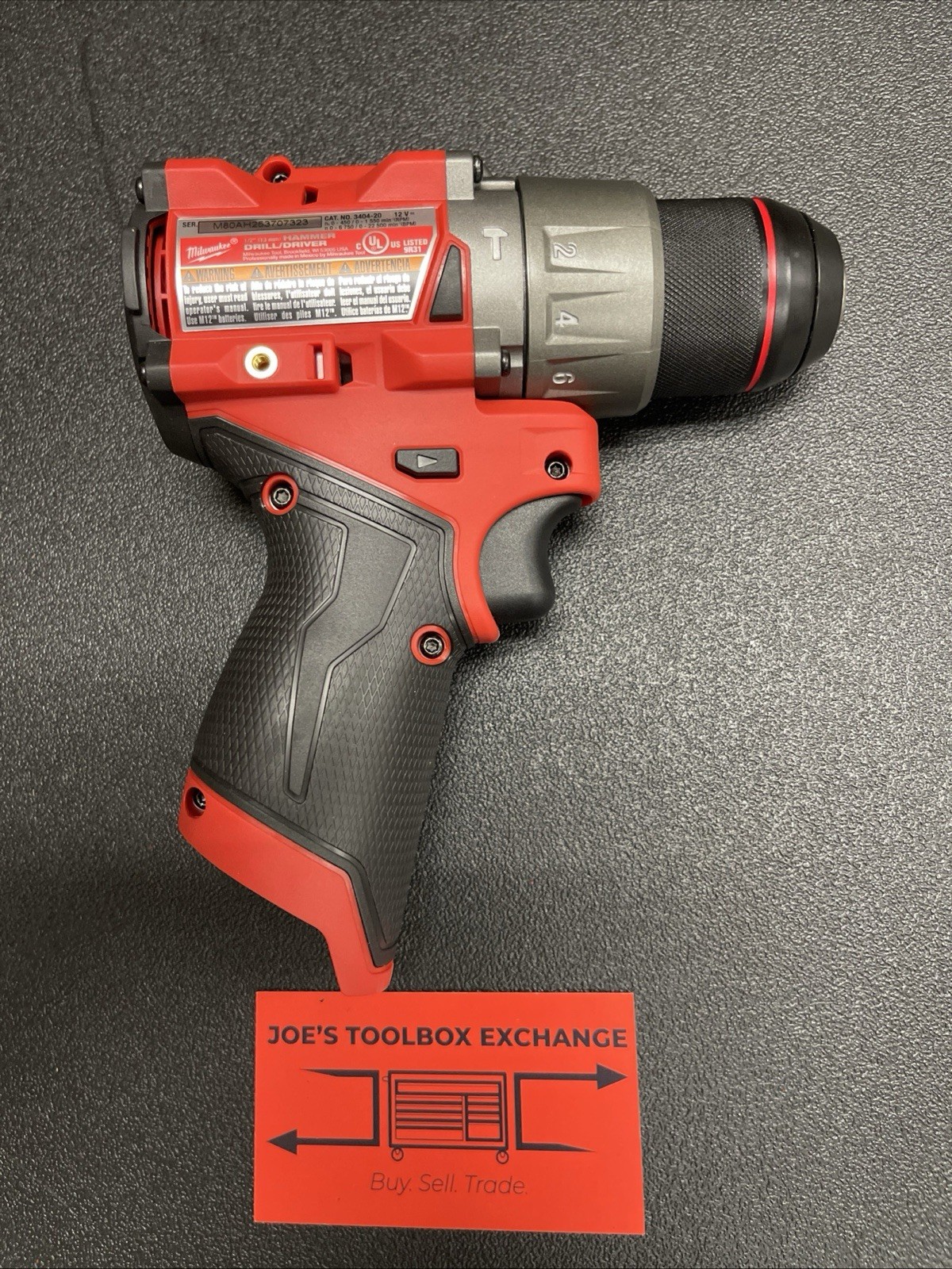 Milwaukee 3404-20 M12 FUEL 12V Brushless 1/2″ Hammer Drill Driver Tool Only NEW