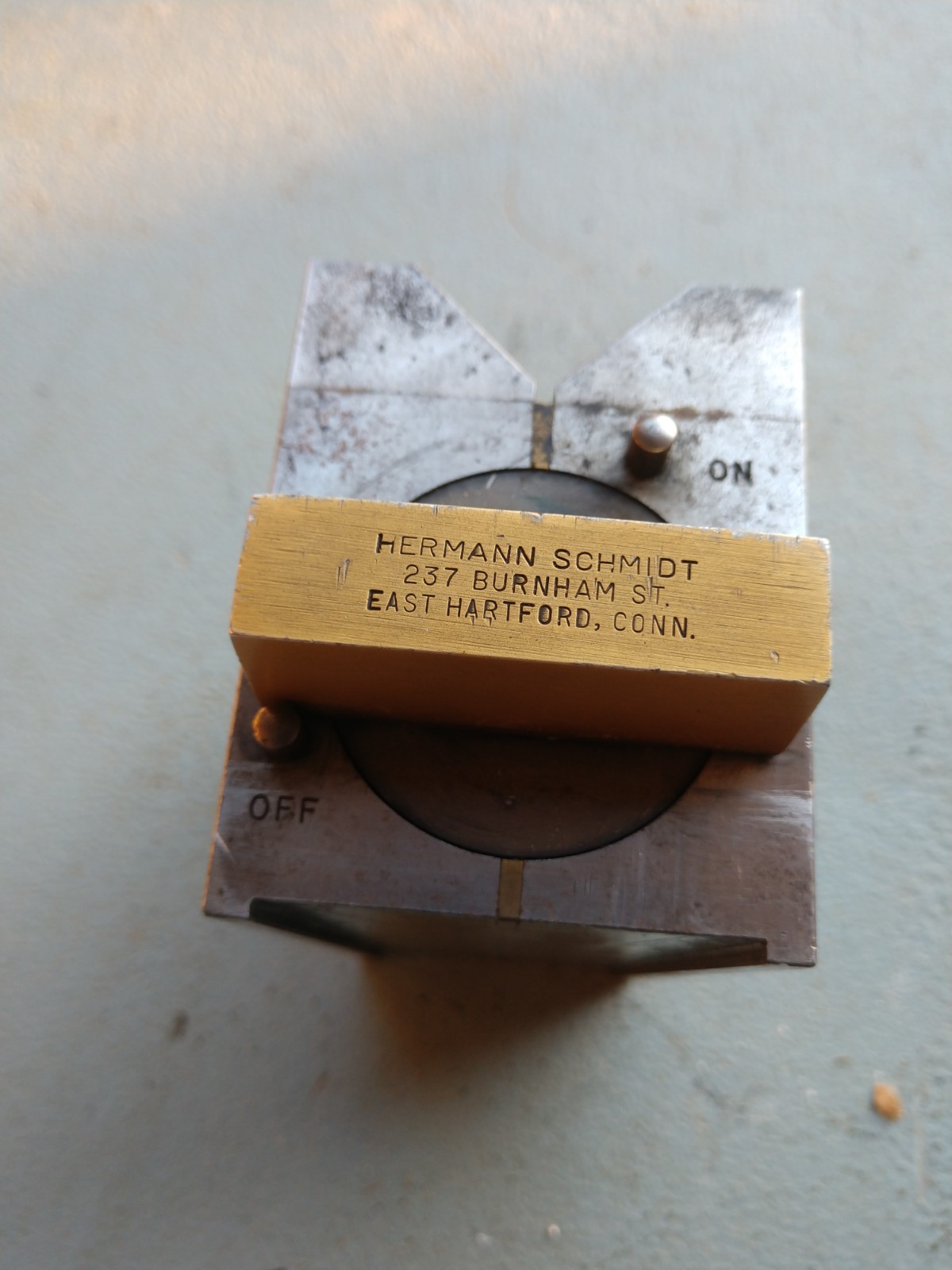 HERMANN SCHMIDT USA Magnetic V Vee blockPrecision Tool Maker Machinist