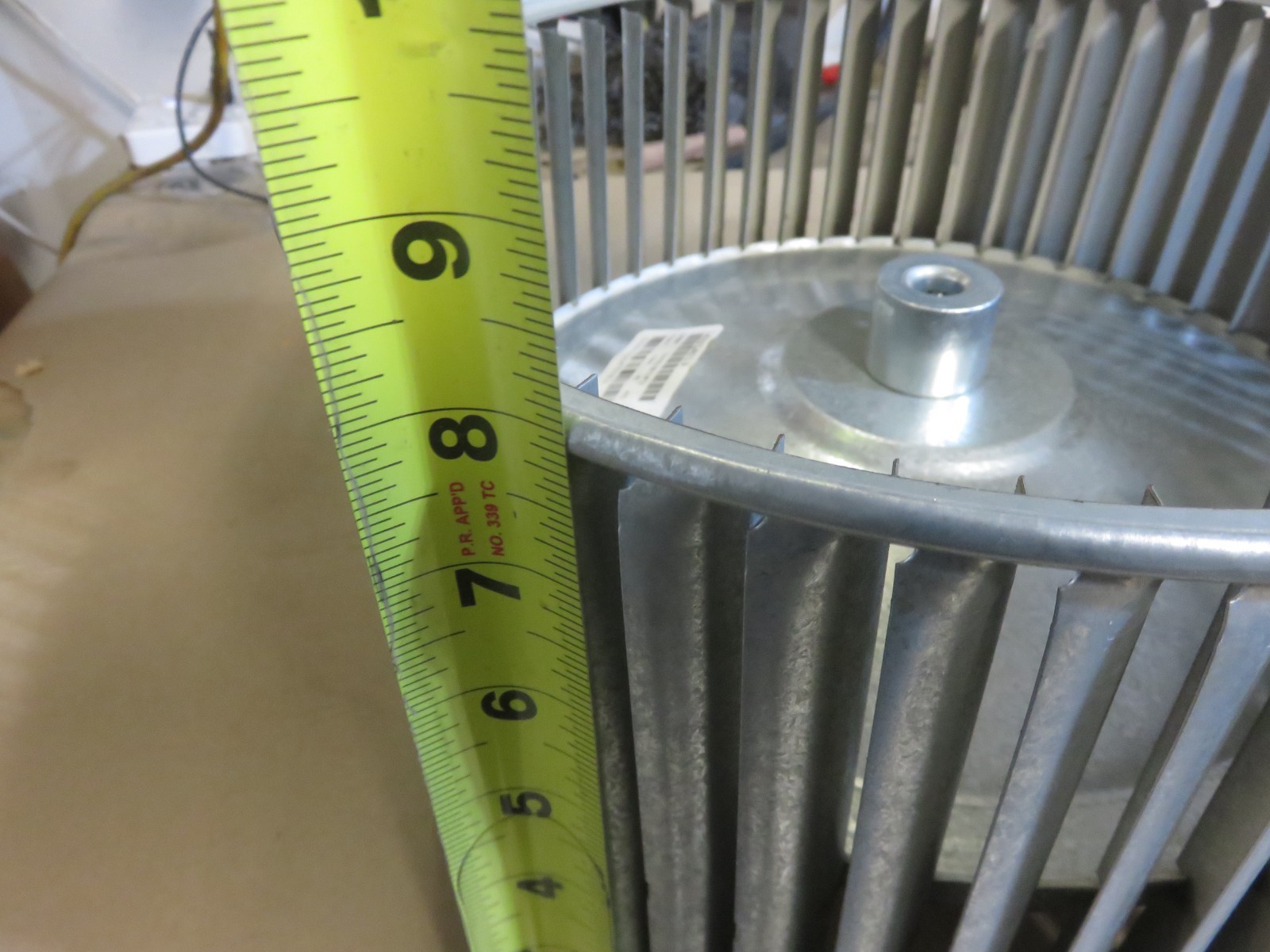 Carrier LA22LA019 FURNACE BLOWER WHEEL 12″ Dia X 8″ wide SQUIRREL CAGE