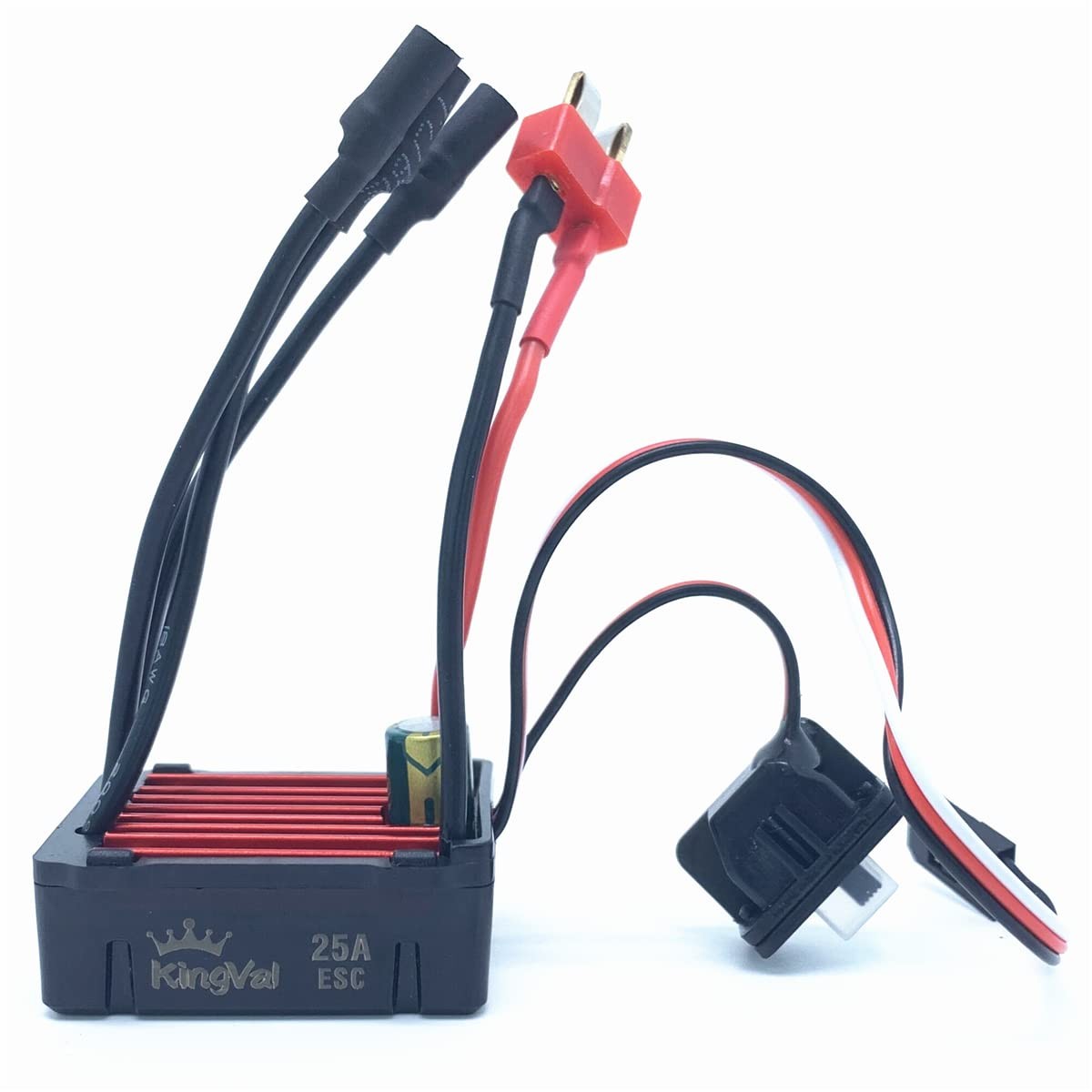 Replacement 2430 6300KV Brushless Motor Shaft 2.0mm 25A ESC For 1/16 1/18 Car