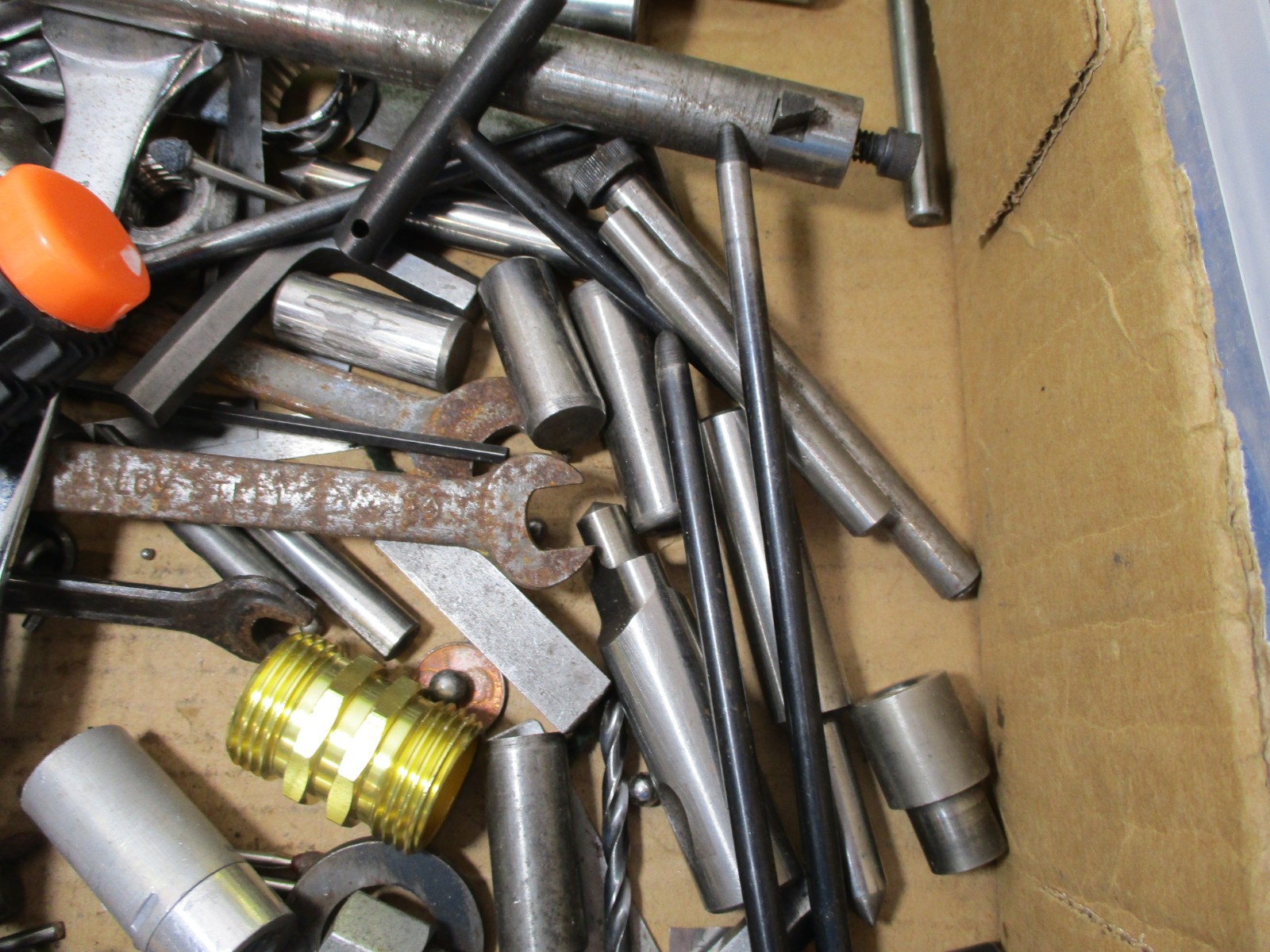 25 # Lbs Machinist Parts Pieces Bits Hand Tools Hardware Doo Dads & Brass Scrap
