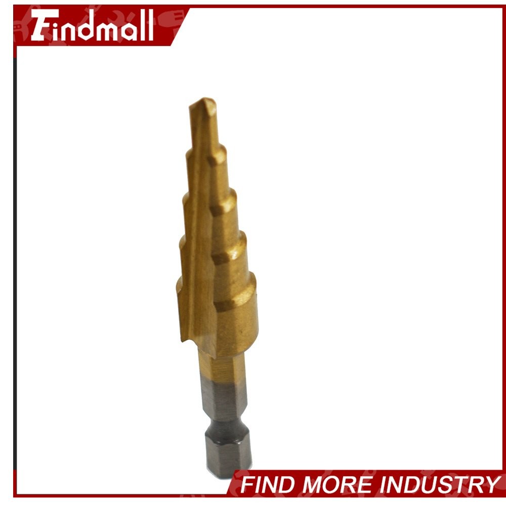 Findmall 3 Pcs 4-12/20/32mm Large HSS Steel Step Cone Drill Bit Set Hole Cutter