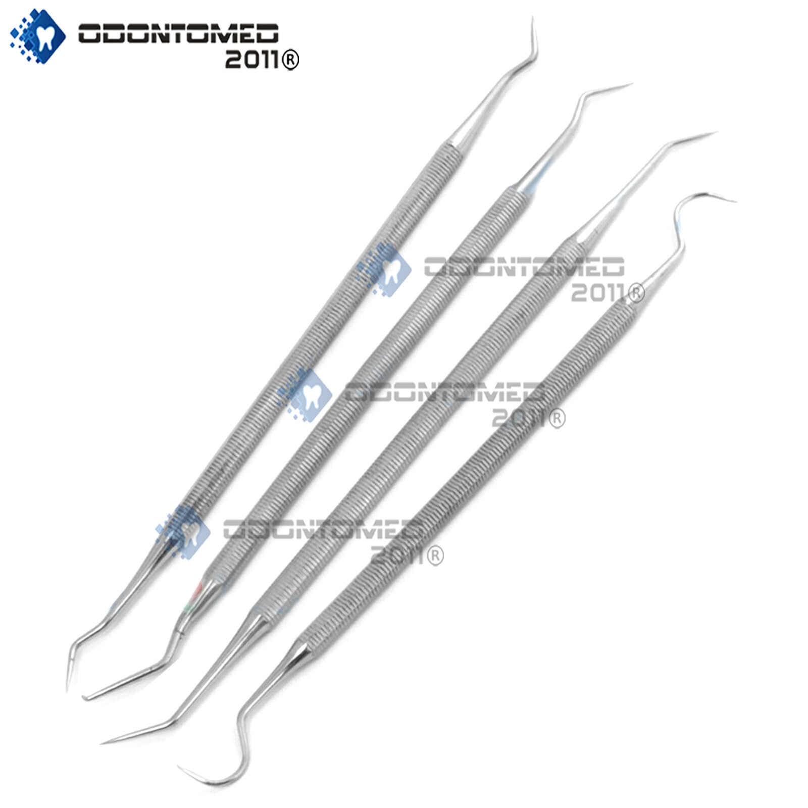 ODM New 4pc Dental Picks Probe Wax Carver Set Stainless Steel