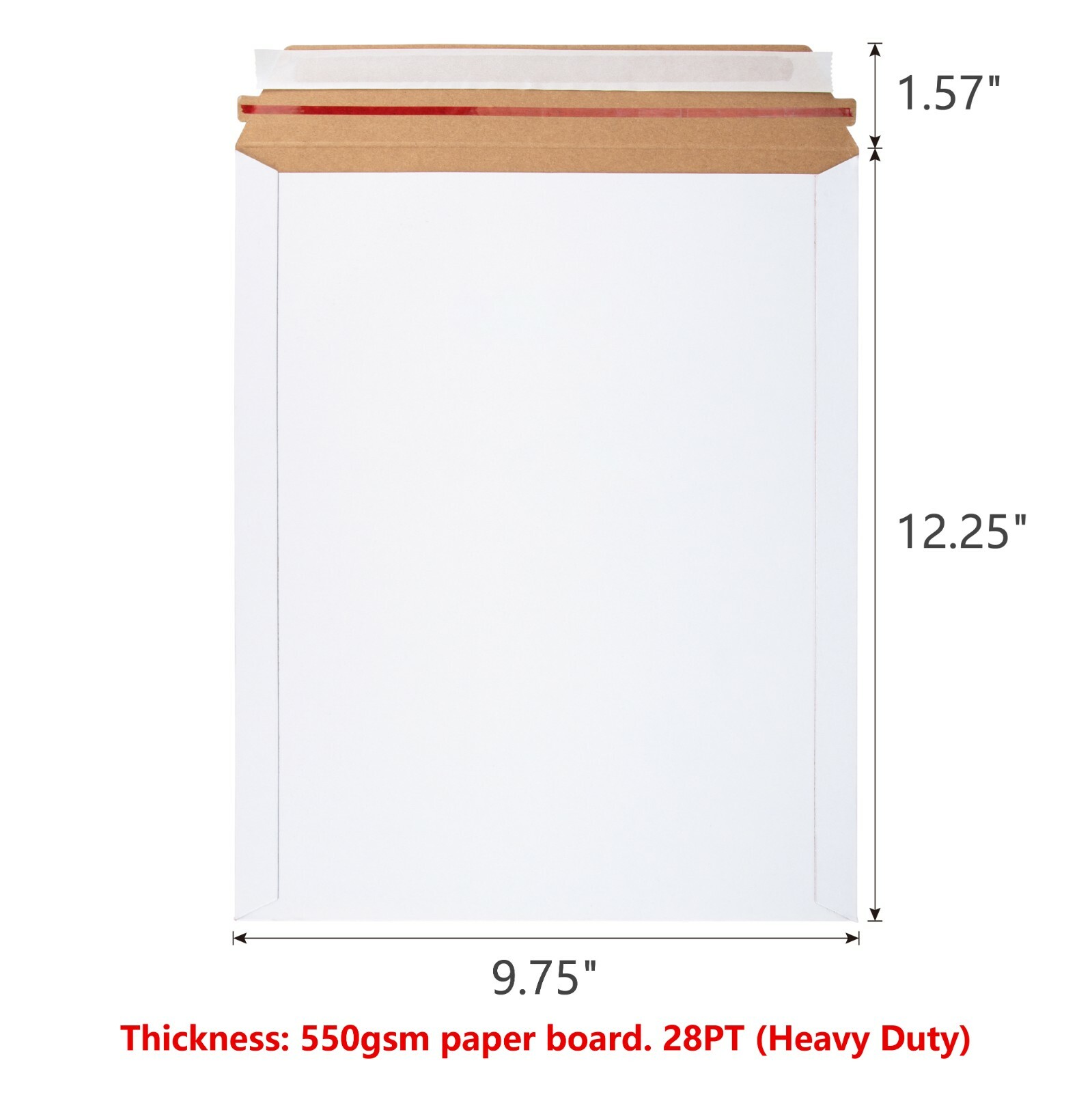 KSK Packaging 9.75″ x 12.25″ Rigid Mailers Flat Board Mailers Heavy Duty