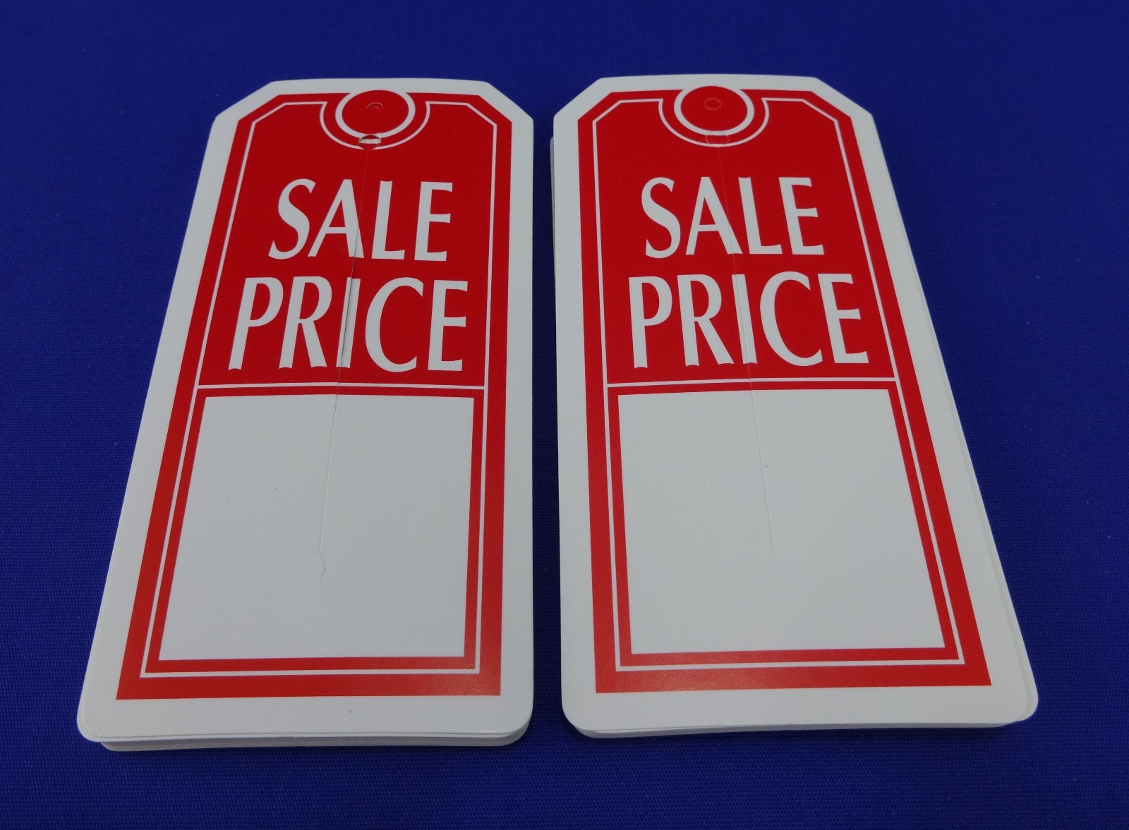 Sale Price Tags with Slit Merchandise Price Tags Red / White New
