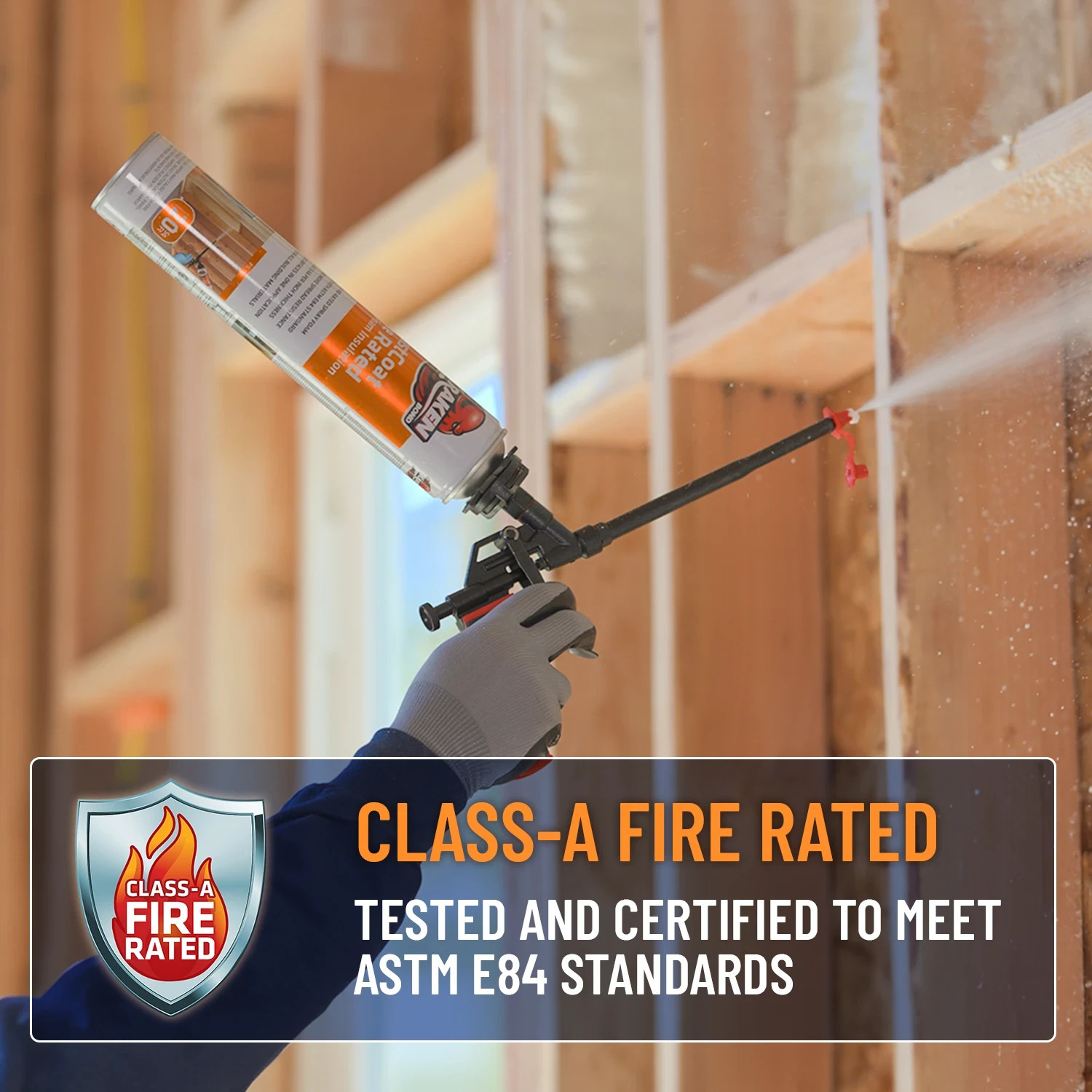 Kraken Bond FastCoat Spray Foam Insulation,Closed Cell 27.1 oz, 12 Pack (No Gun)