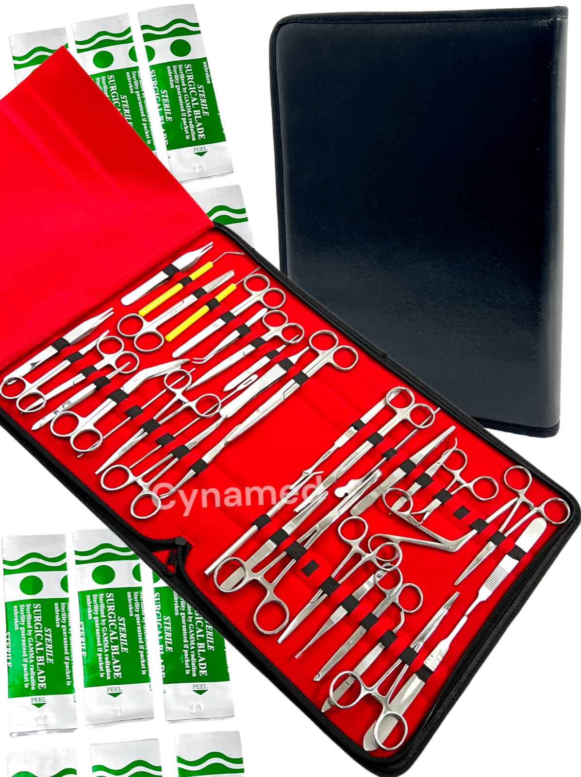 157 PC US MILITARY FIELD MINOR SURGERY SURGICAL VETERINARY INSTRUMENTS KIT