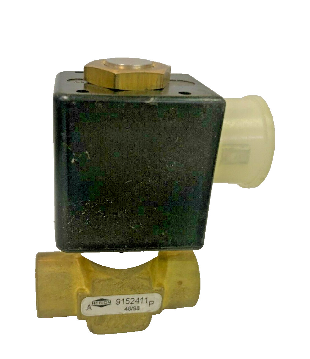 Norgren Herion 9152411 2-Way NC 1/8″ Brass Solenoid Valve 220/60 AC 1/8″ 18VA