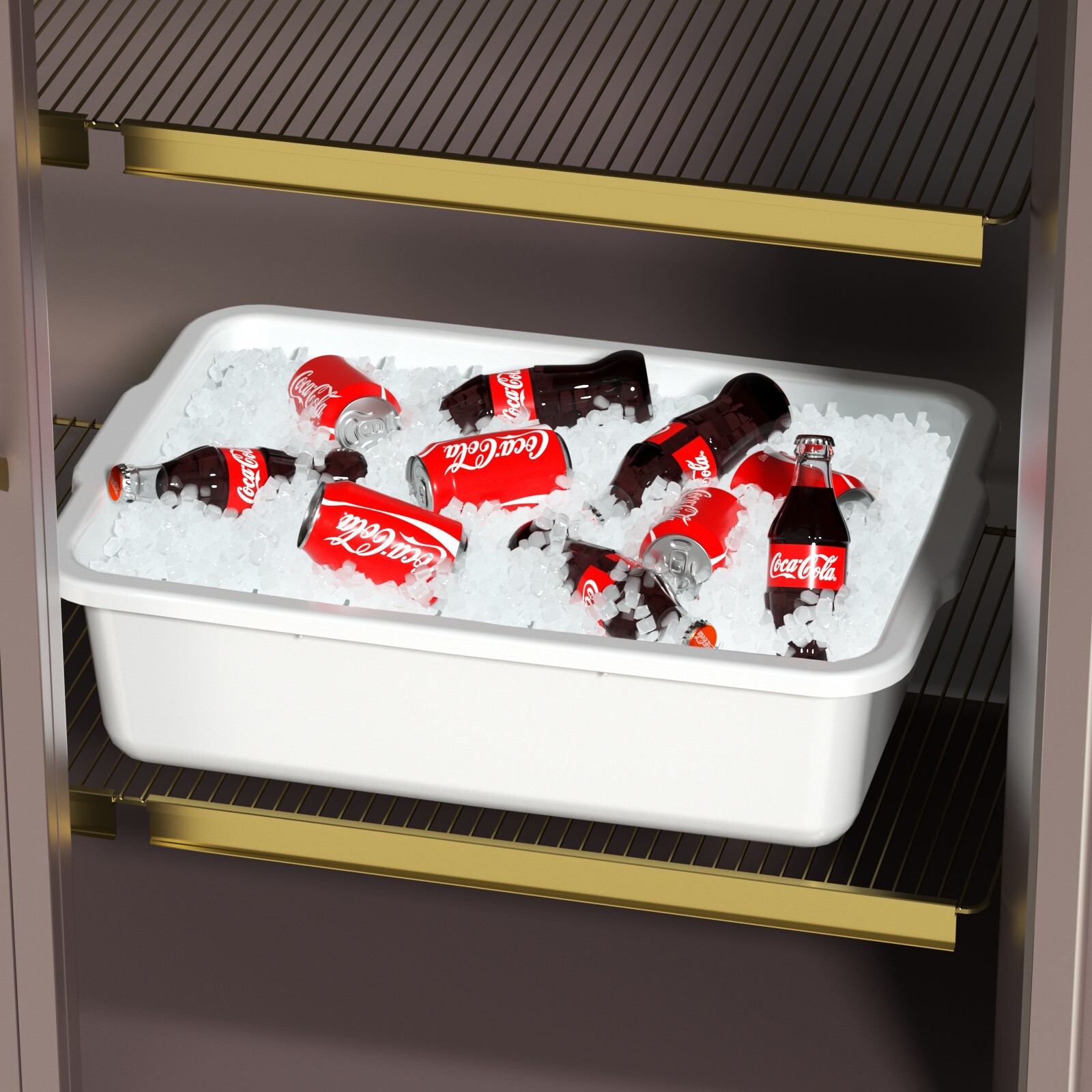 22 L Plastic Large Commercial Bus Tubs, 4-Pack Utility Tote Bus Box, White