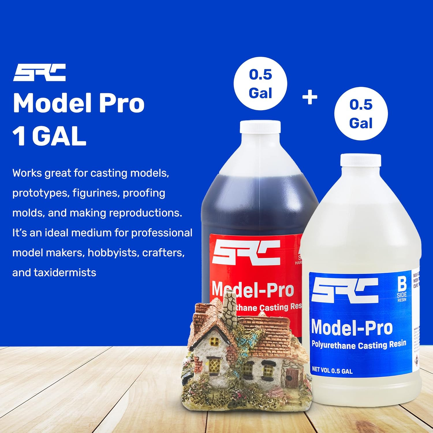 SRC Model-Pro off White 1 Gallon, Polyurethane Casting Resin | Impact Resistance