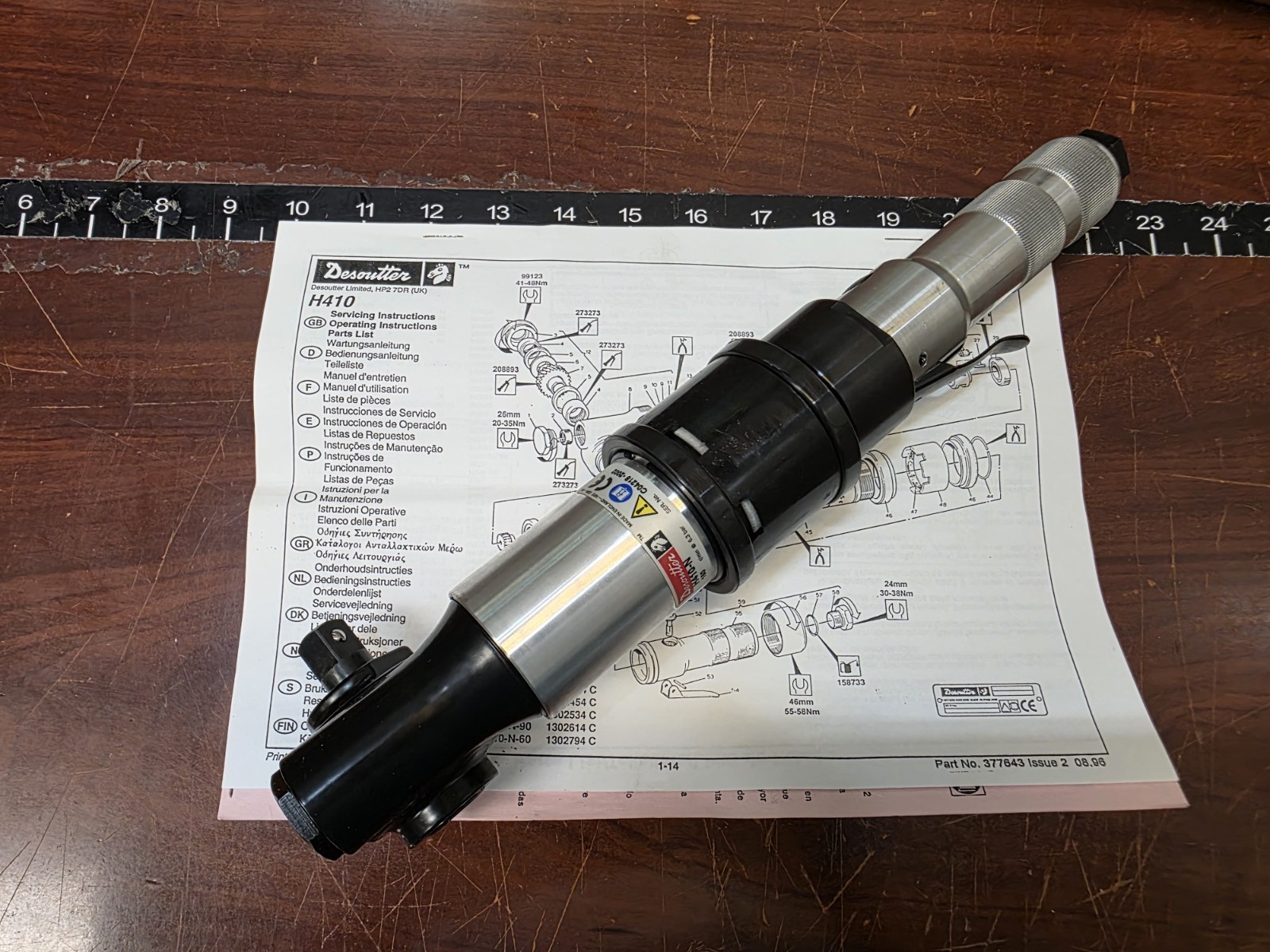 DESOUTTER H410-N-150 Angle Head Screwdriver/Nutrunner 1/2″ Drive