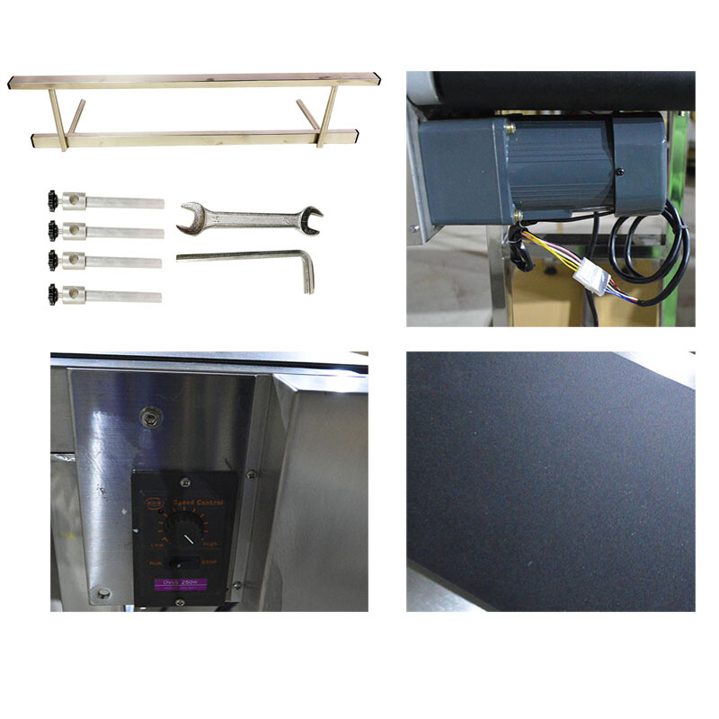 110V 60W 70.8*7.8» Double Guardrail PVC Belt Conveyor Transfer Shipping Machine