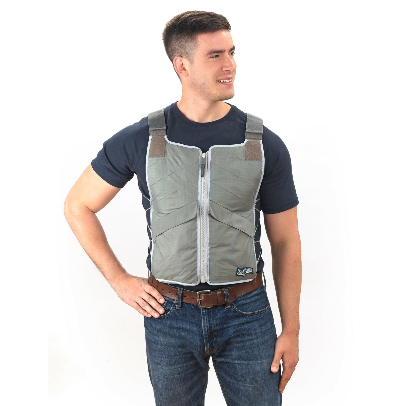 FlexiFreeze Ice Vest Pro Series – Personal Cooling Heat Relief (Hi-Vis)