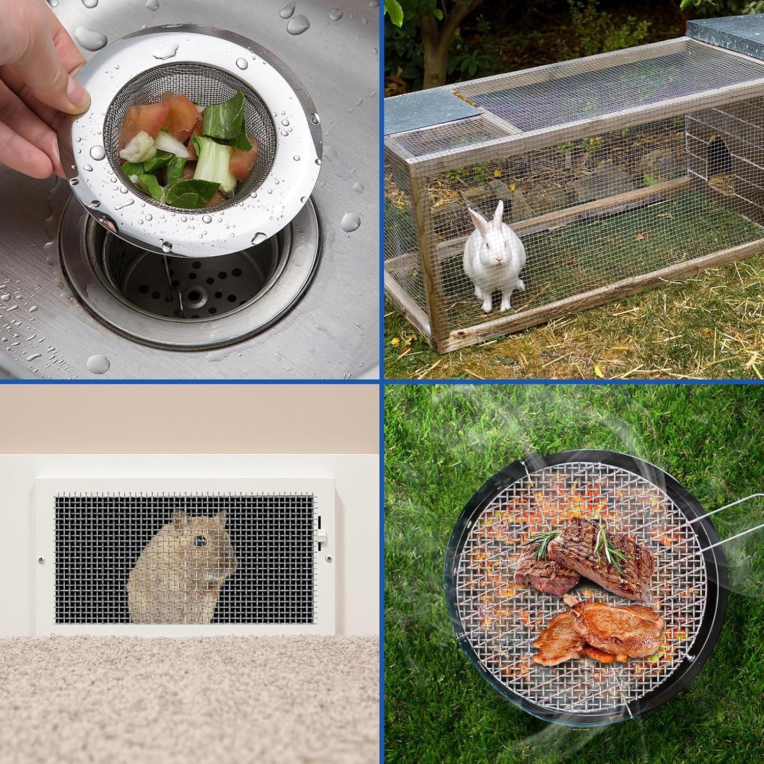 20 Mesh 304 Stainless Steel Mesh Screen, 15.7” x 142”40cm x 360cm Wire Scre…