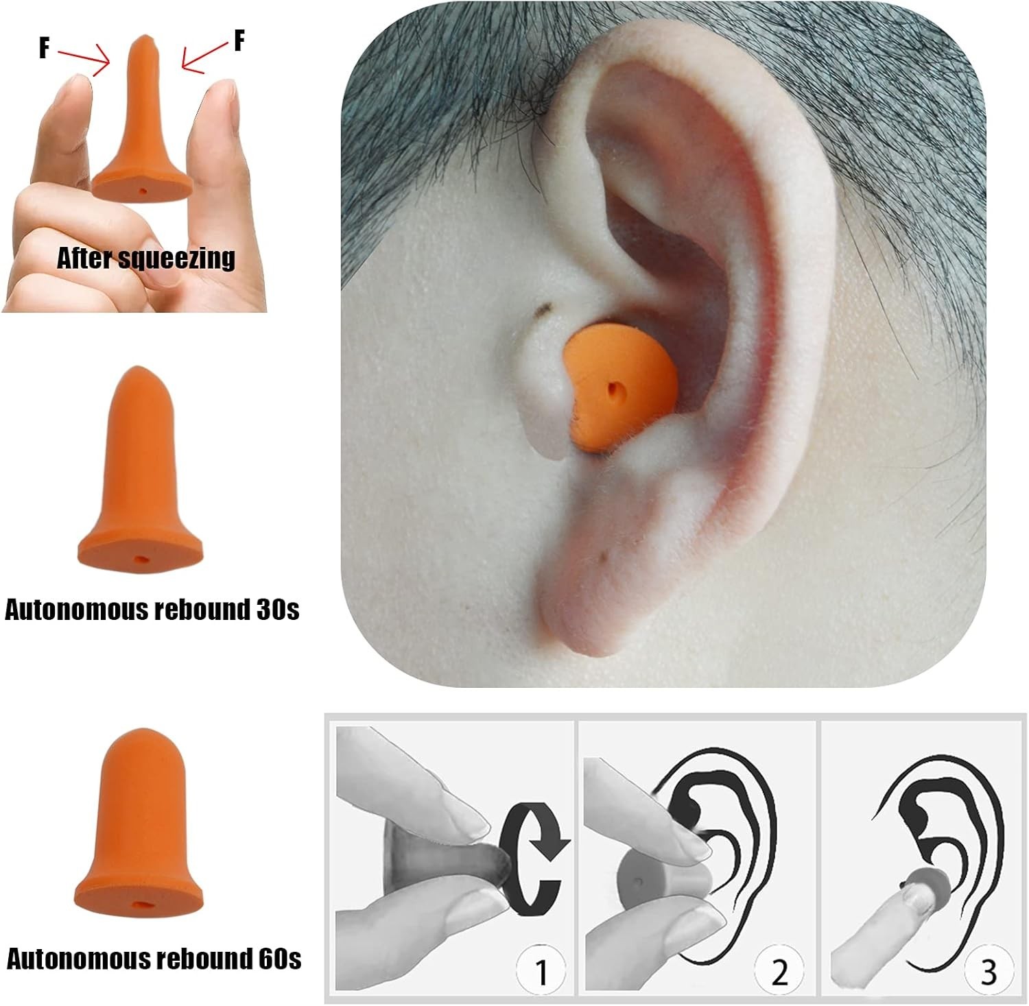 Comfortable & Lightweight Earplugs – Highest NRR 33dB, 16 Pack for Everyday Use