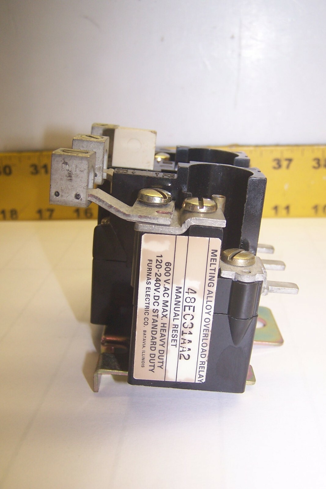 Furnas Overload Relay 120-240 VDC / 600 VAC 48EC31AA2