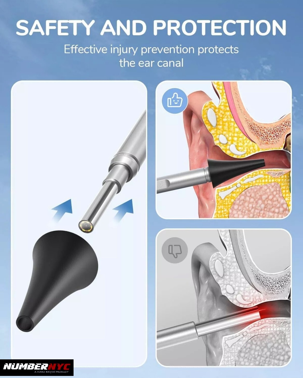 Digital Otoscope 4.5-inch IPS Color Screen 1.0MP 1080P 3.9mm Camera 6 LED MS450