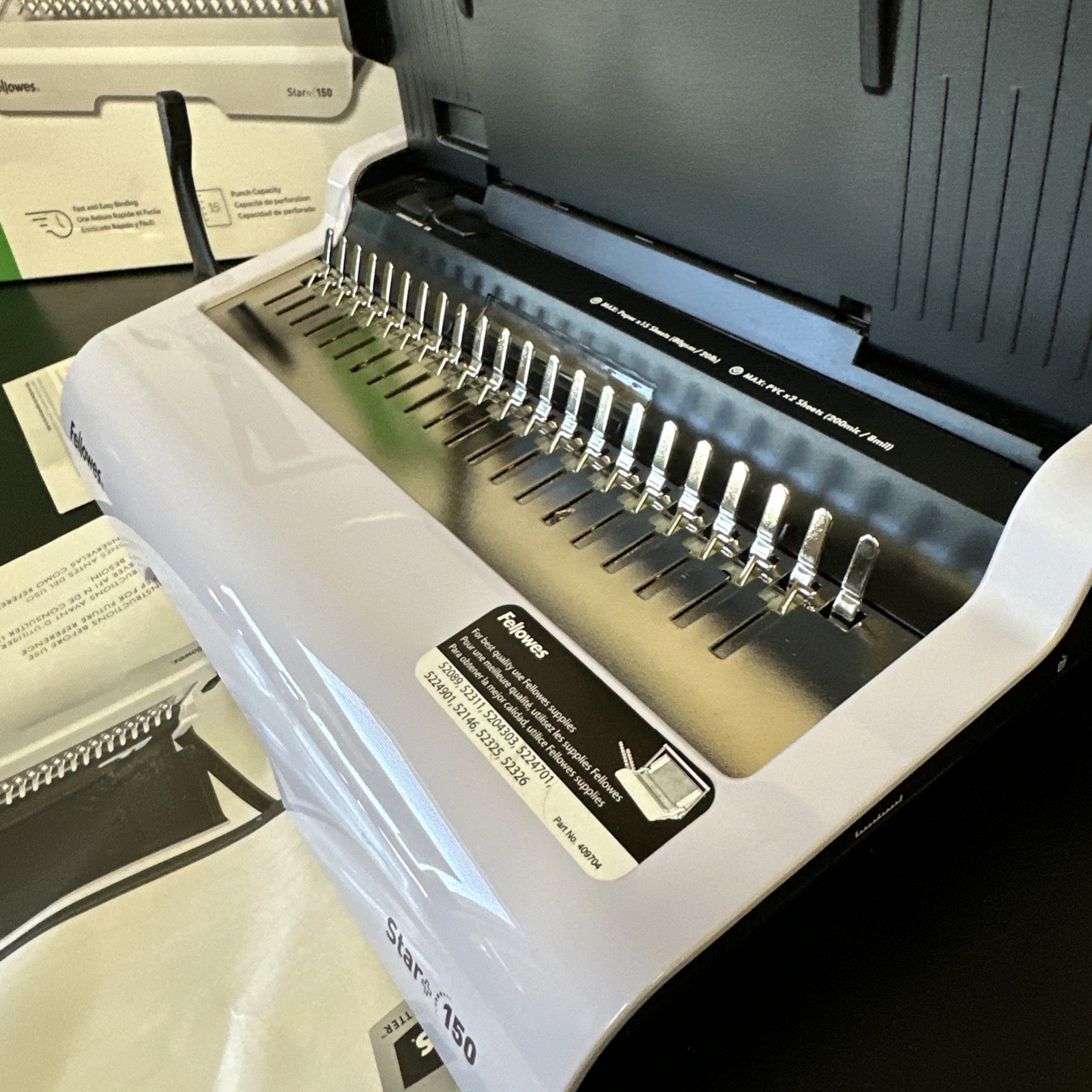 Fellowes Star+ 150 Comb Binding Machine CRC50065