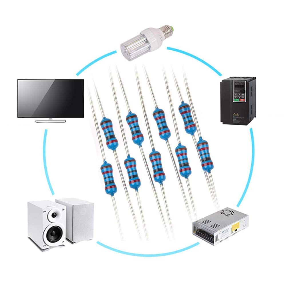 1.092 / 5.000 2600 piezas Kit de resistencias de 130 valores 1/4W 0,25 vatios 1
