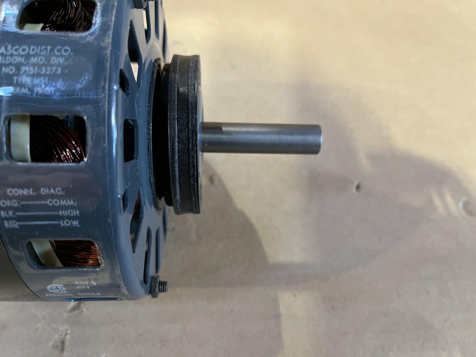 Fasco D1014 Shaded Pole Motor 1/10 1/20 HP 1050 RPM 115 Volts