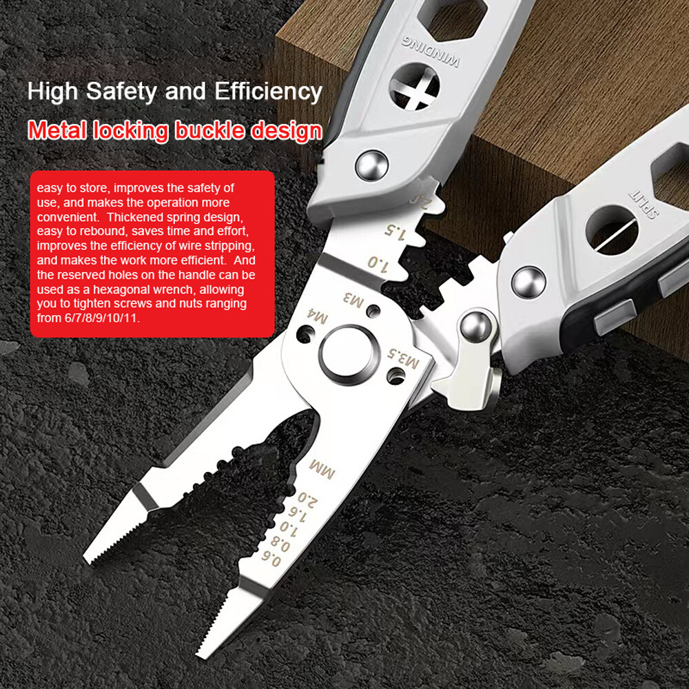 16in1 Multifunctional Wire Stripper Professional Wire Stripping Tool Q2O1