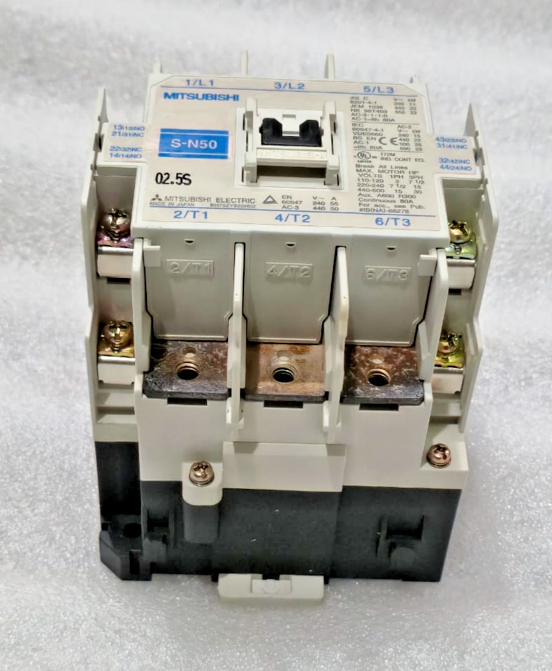 MITSUBISHI S-N50 MAGNETIC CONTACTOR 50/60HZ FREE FAST SHIPPING FEDEX