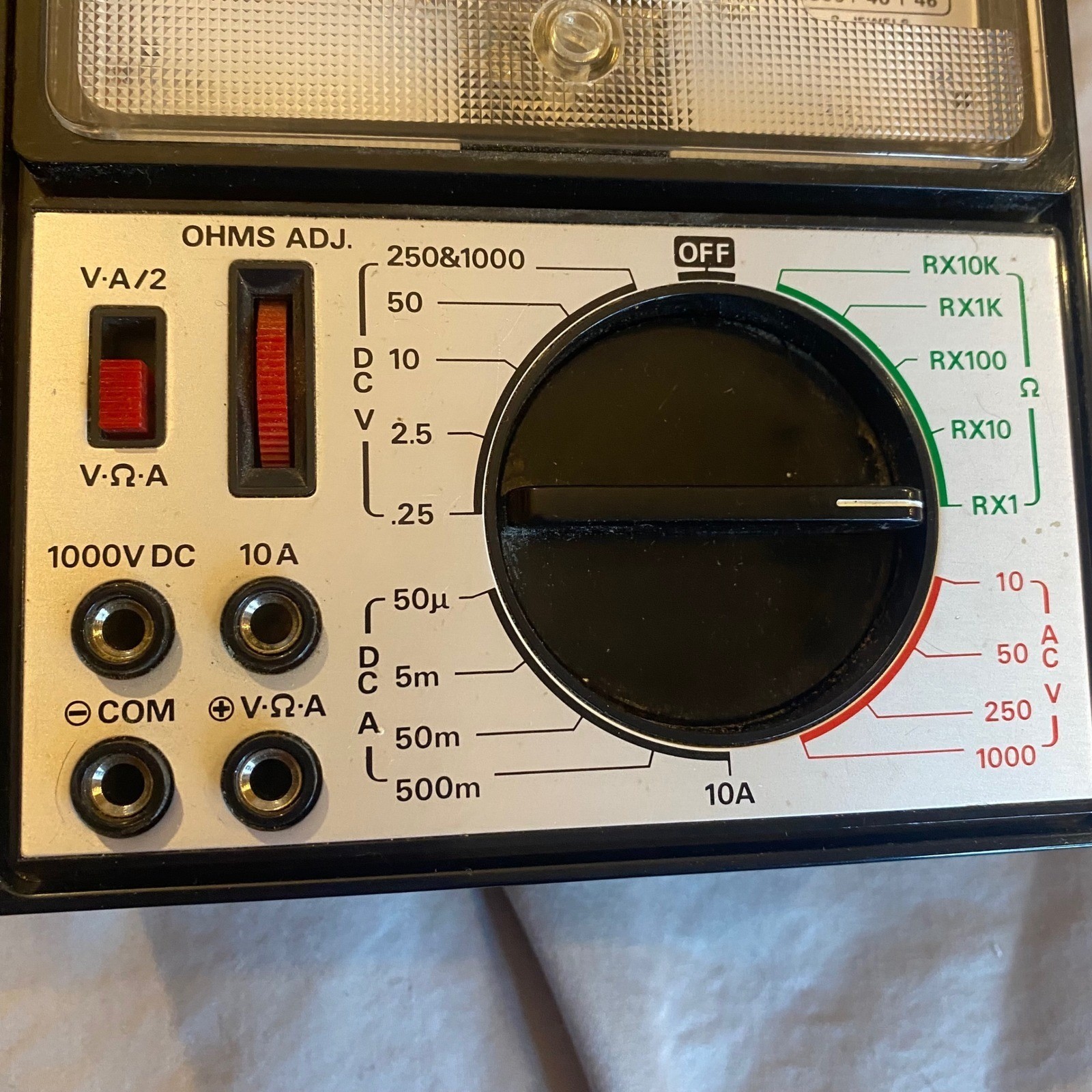 Sears 5190 Portable 43 Range VOM Multitester 50000 Ohms Volt DC Vintage Tested