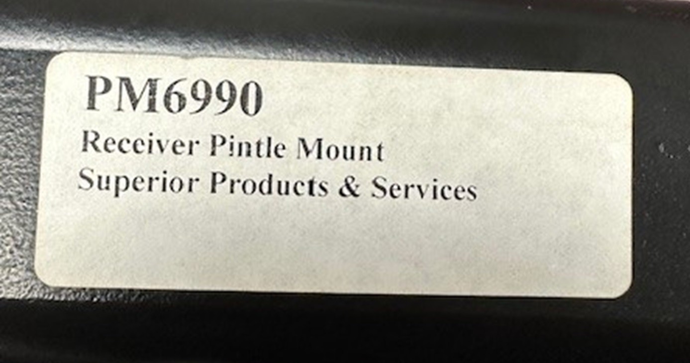PM6990 Redneck Receiver Pintle Mount, 9,000 lb Capacity, 8 Hole, 8″ Shank