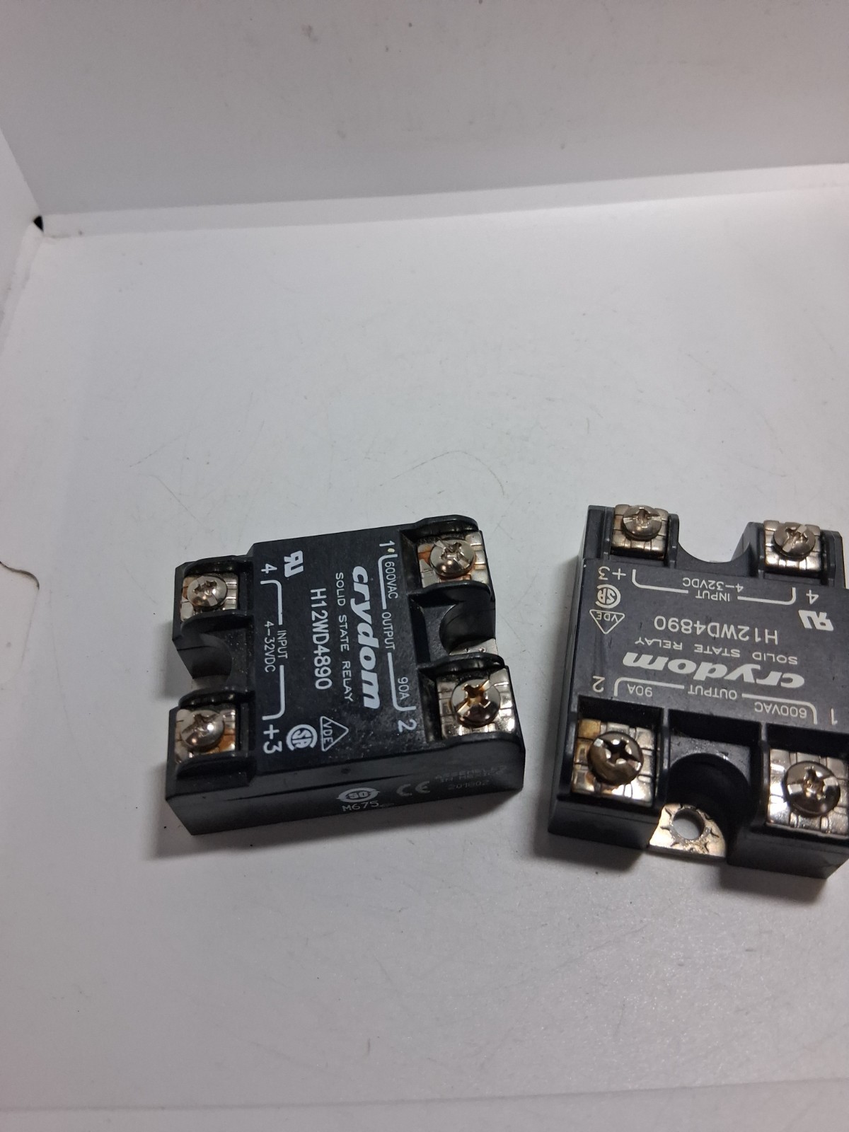 CRYDOM H12WD4890 SOLID STATE RELAY 600VAC 90A (LOT OF 2)
