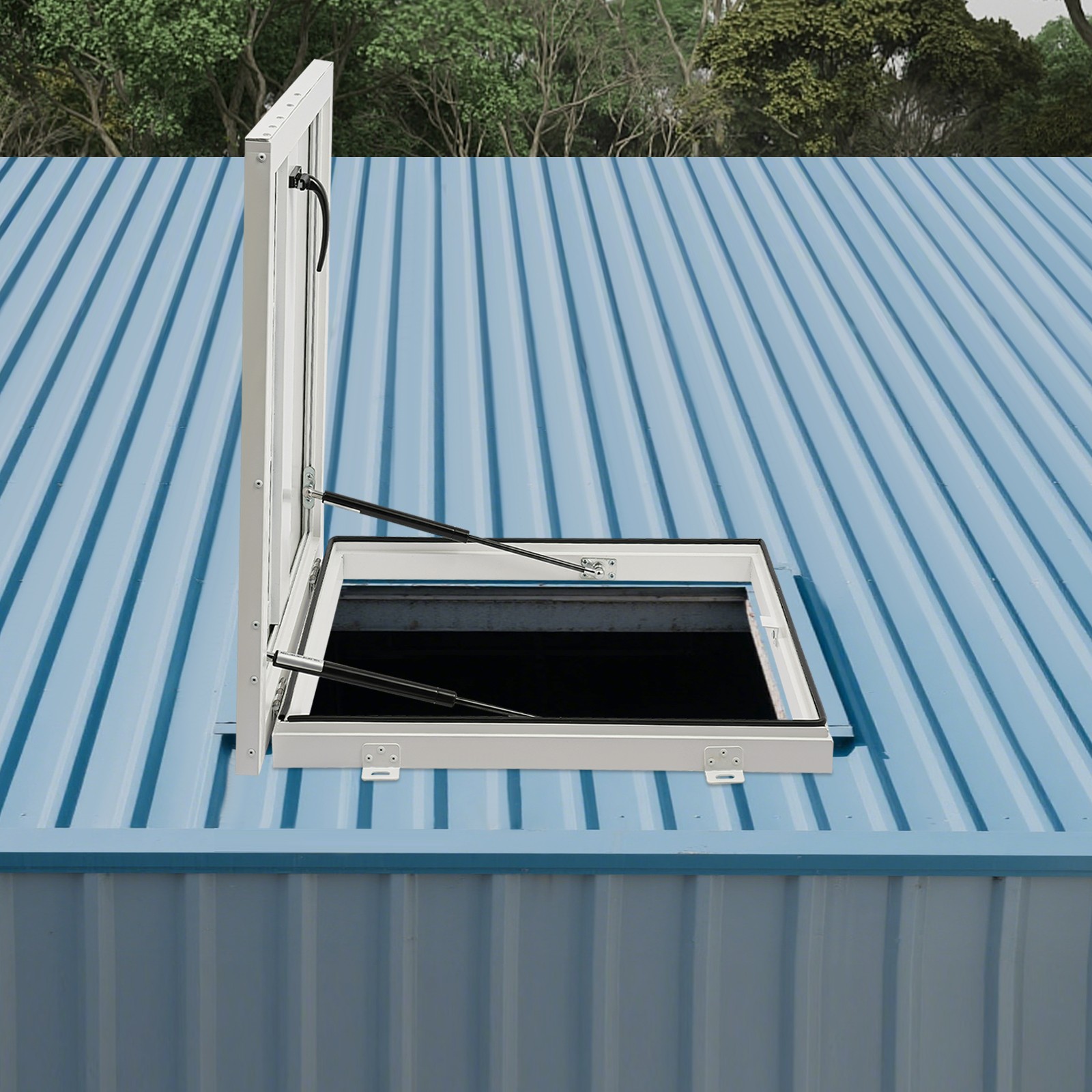 Roof Hatch Roof Security Door Roof Access Hatch Opening Angle 90° 50kg/110 lbs